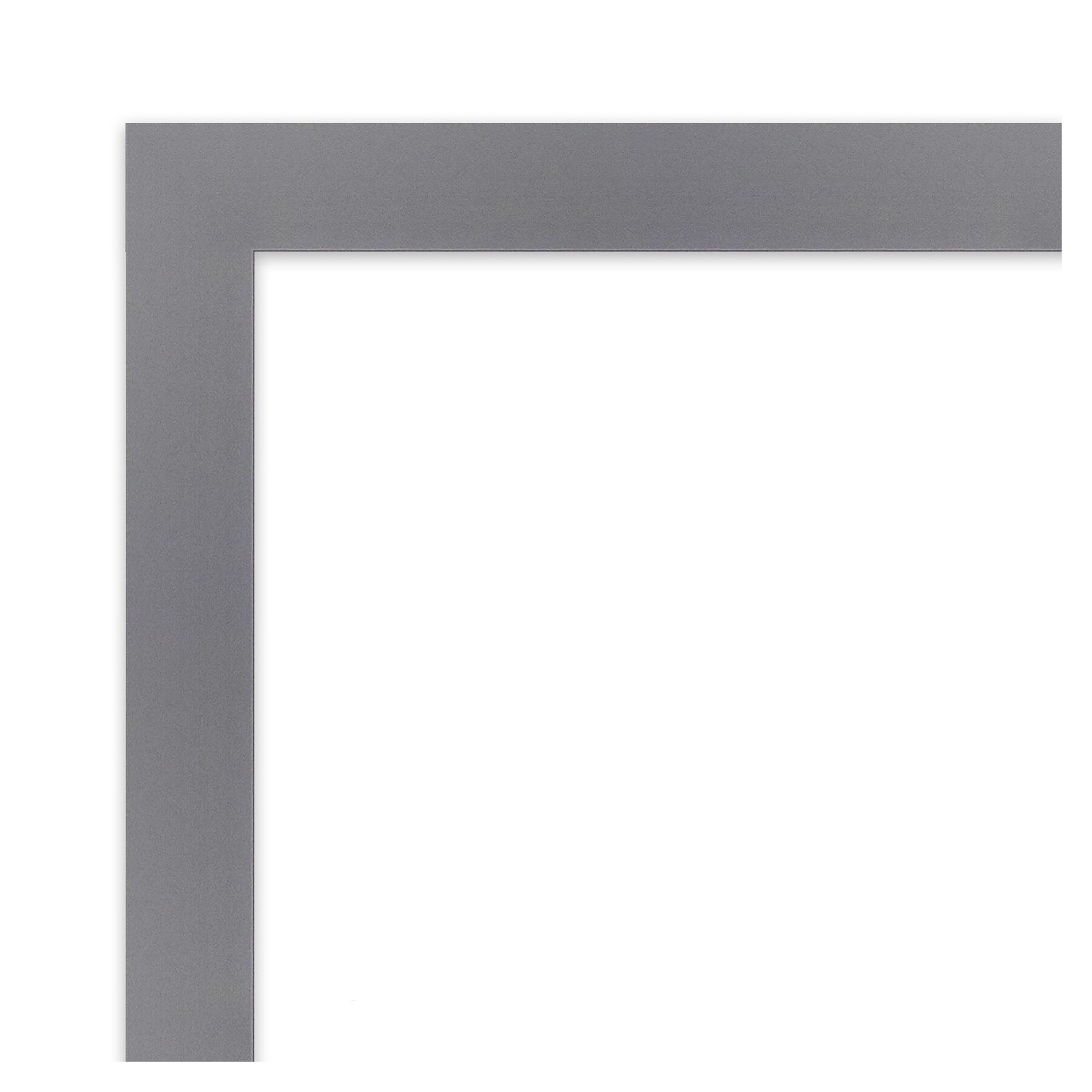 Edwin Grey 22.5 in. x 22.5 in. Beveled Casual Square Wood Framed Bathroom Wall Mirror in Gray