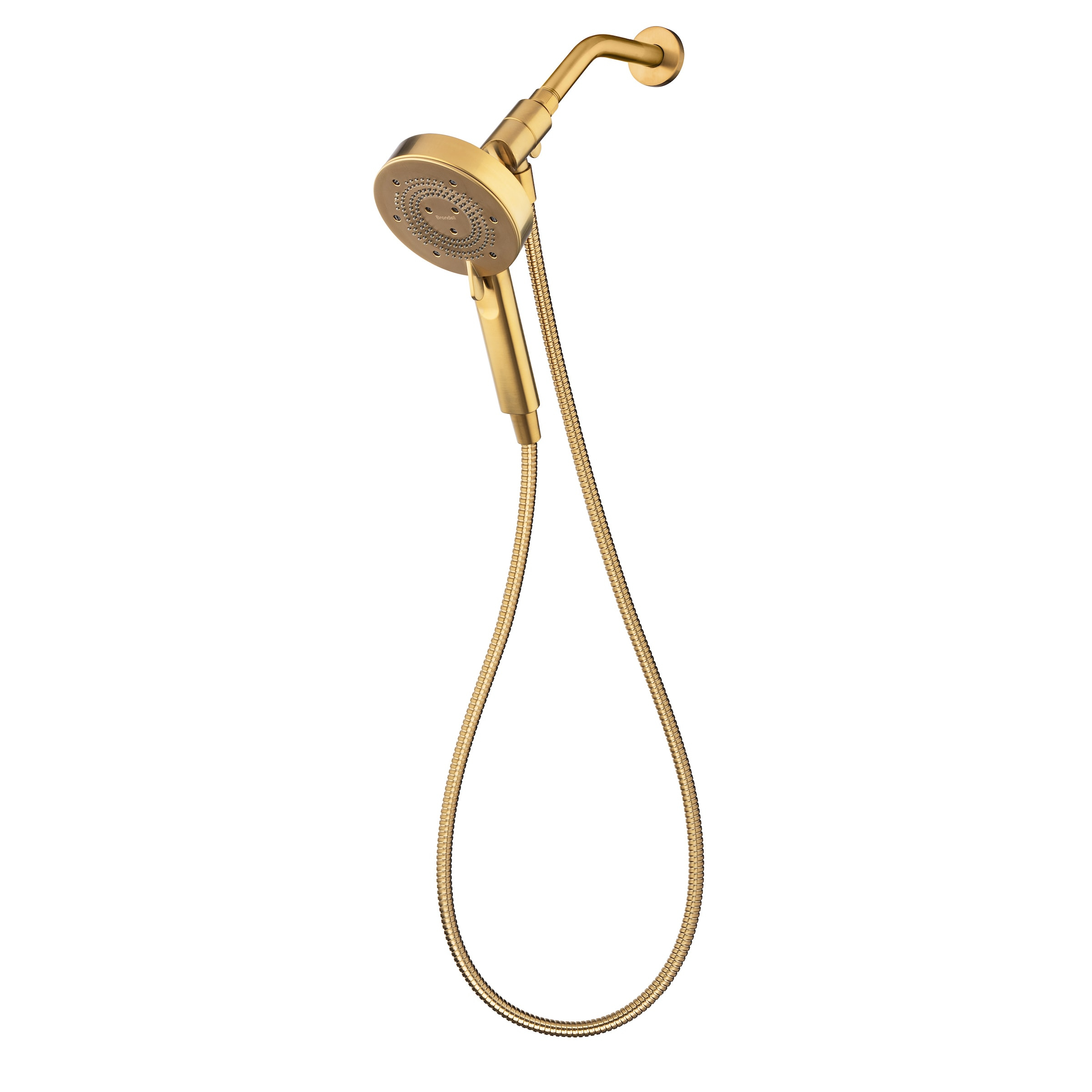 Matte Gold Stainless Steel Handheld Wall Mounted Shower Head