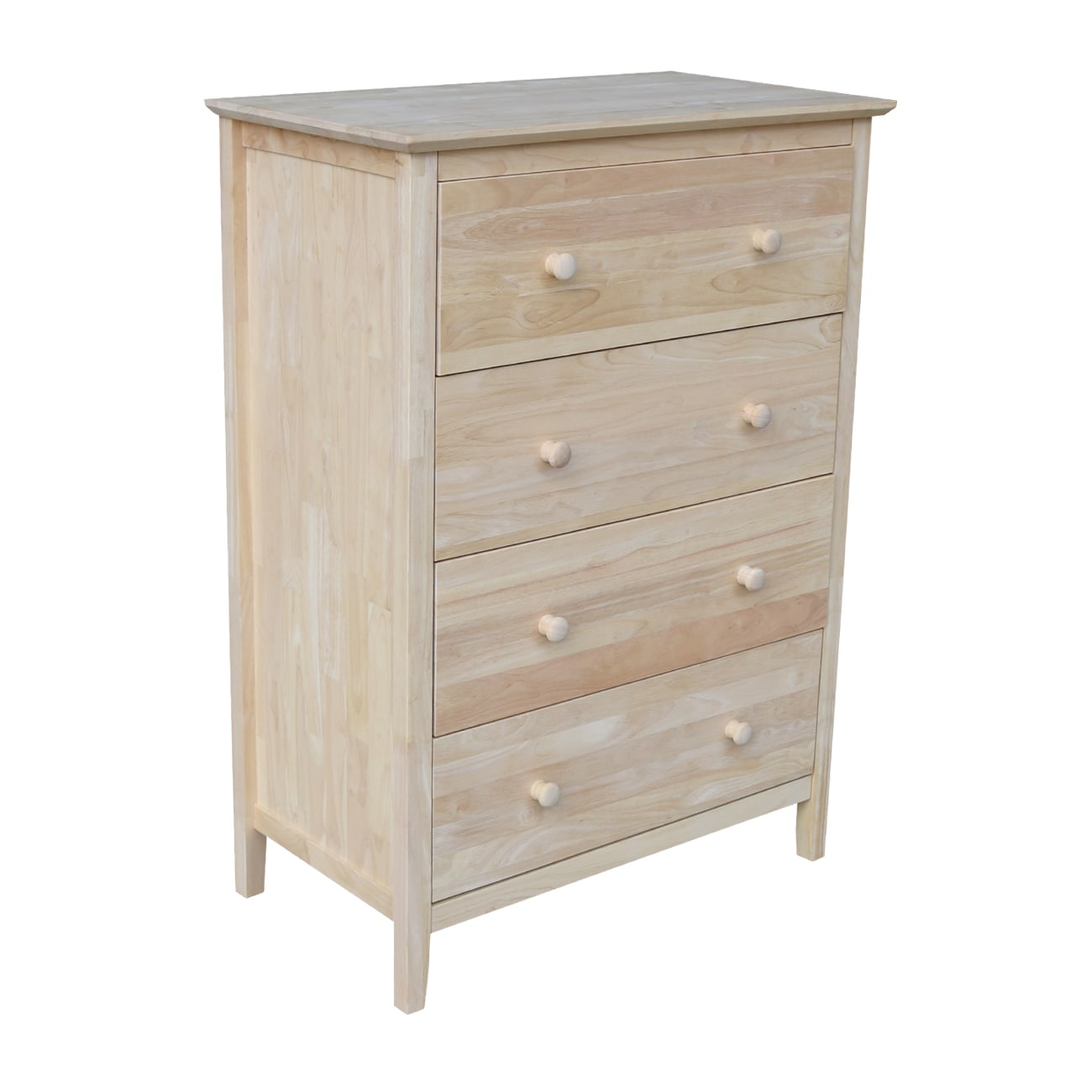 Brooklyn 4-Drawer Unfinished Wood Chest of Drawers