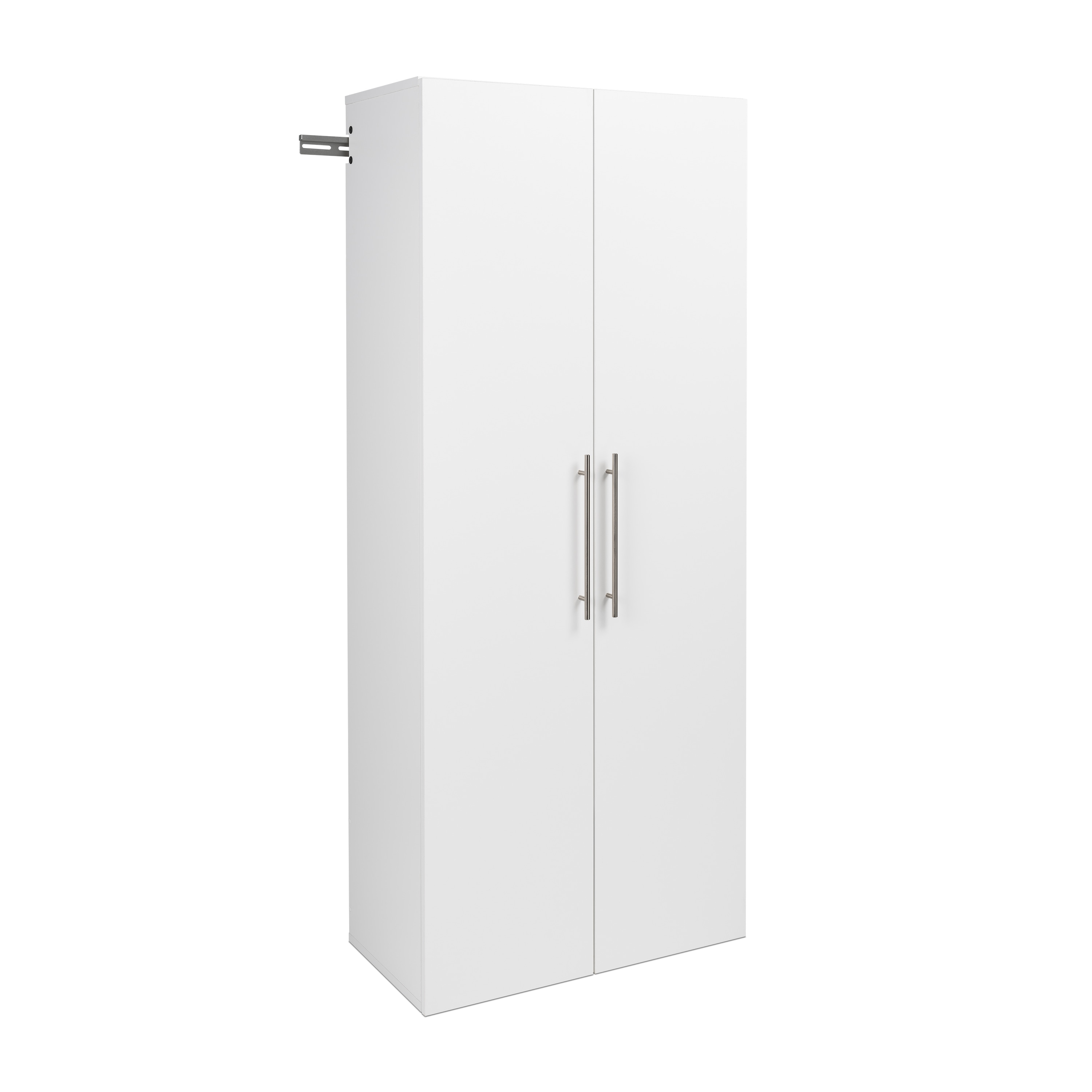 Prepac HangUps 6 Piece 120" Wall Mounted Garage Cabinet Set in White