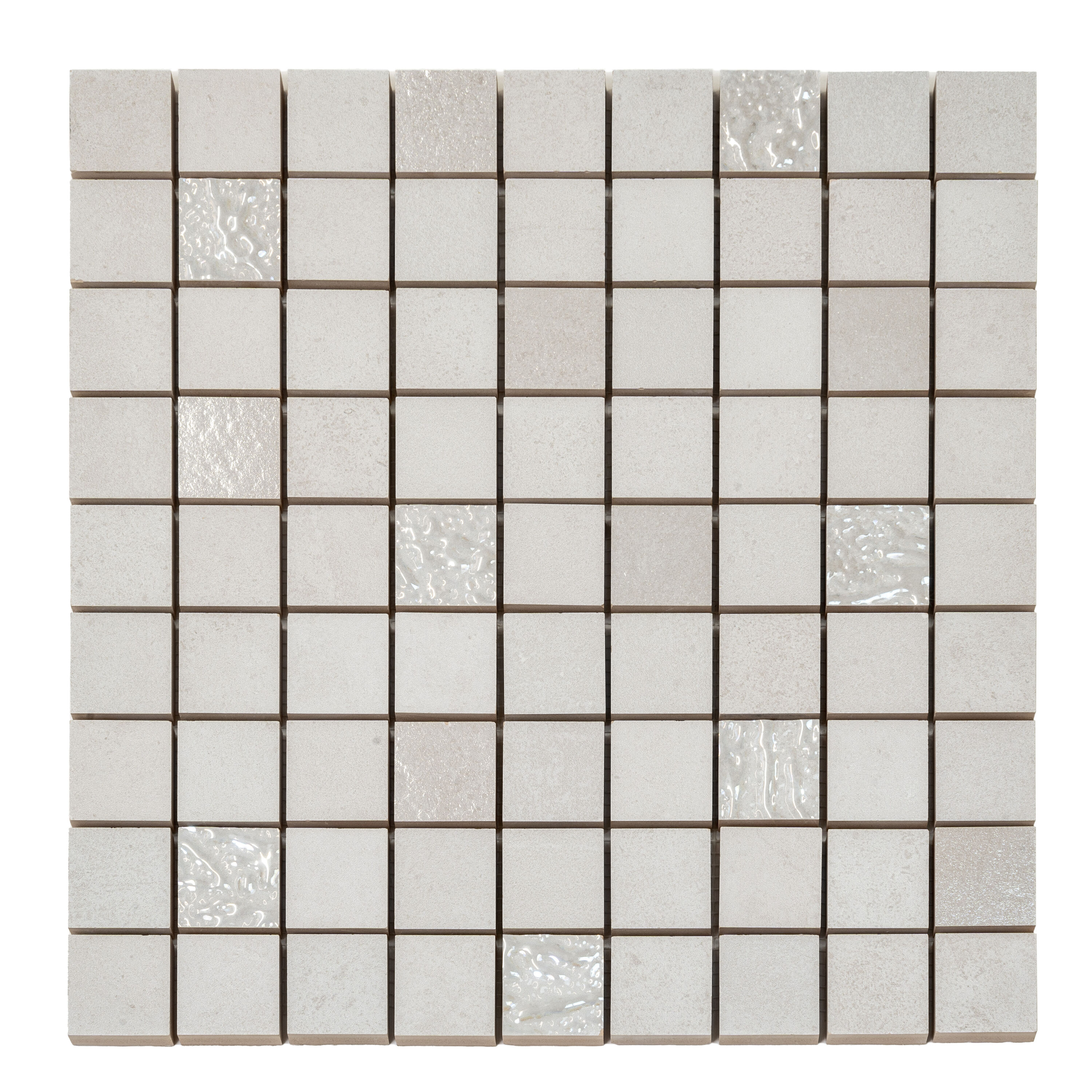 Apollo Tile  10 pack 12.4-in W x 12.4-in L Matte Ceramic Mosaic Wall and Floor Tile (10.68 Sq ft/case)