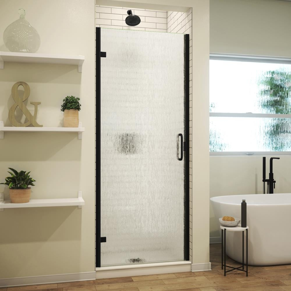 MP Swinging 28" x 67" Hinged Semi-Frameless Shower Door