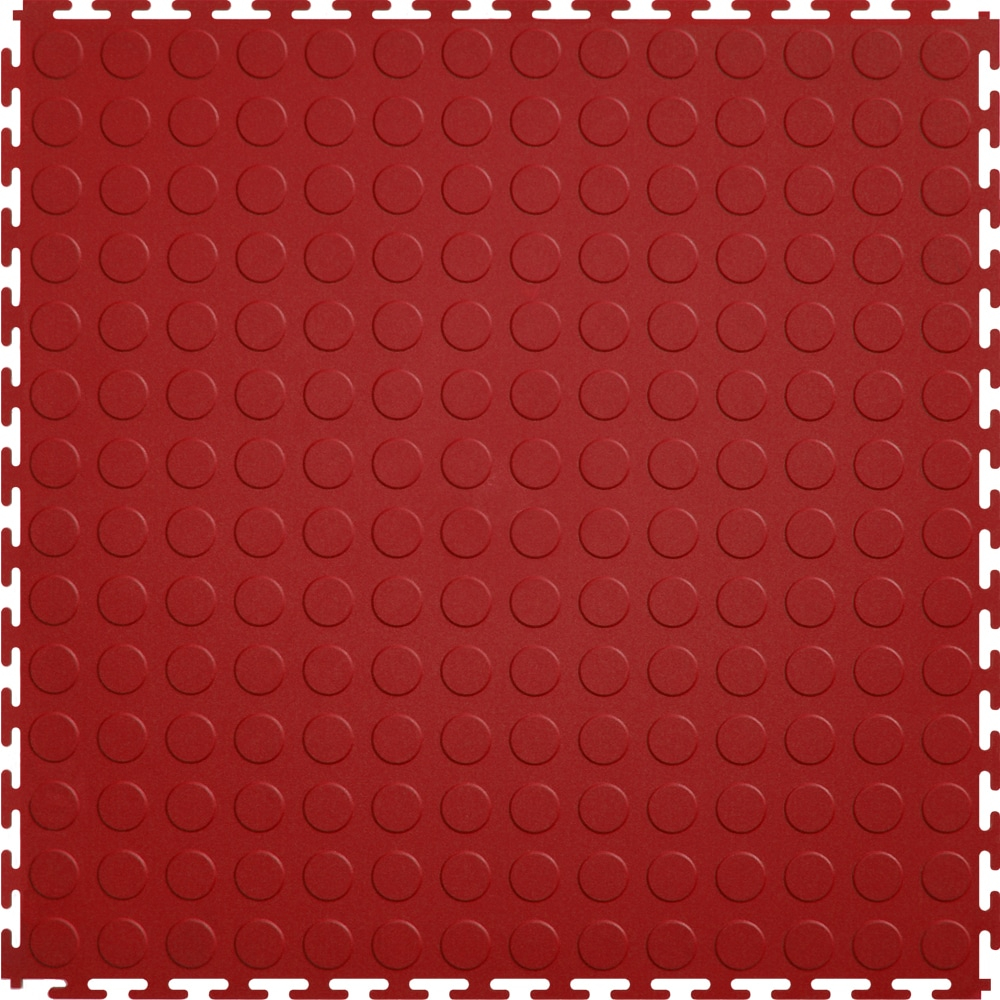 Red Coin Top 20.5-in x 0.25-in Interlocking Tiles (Case 8)