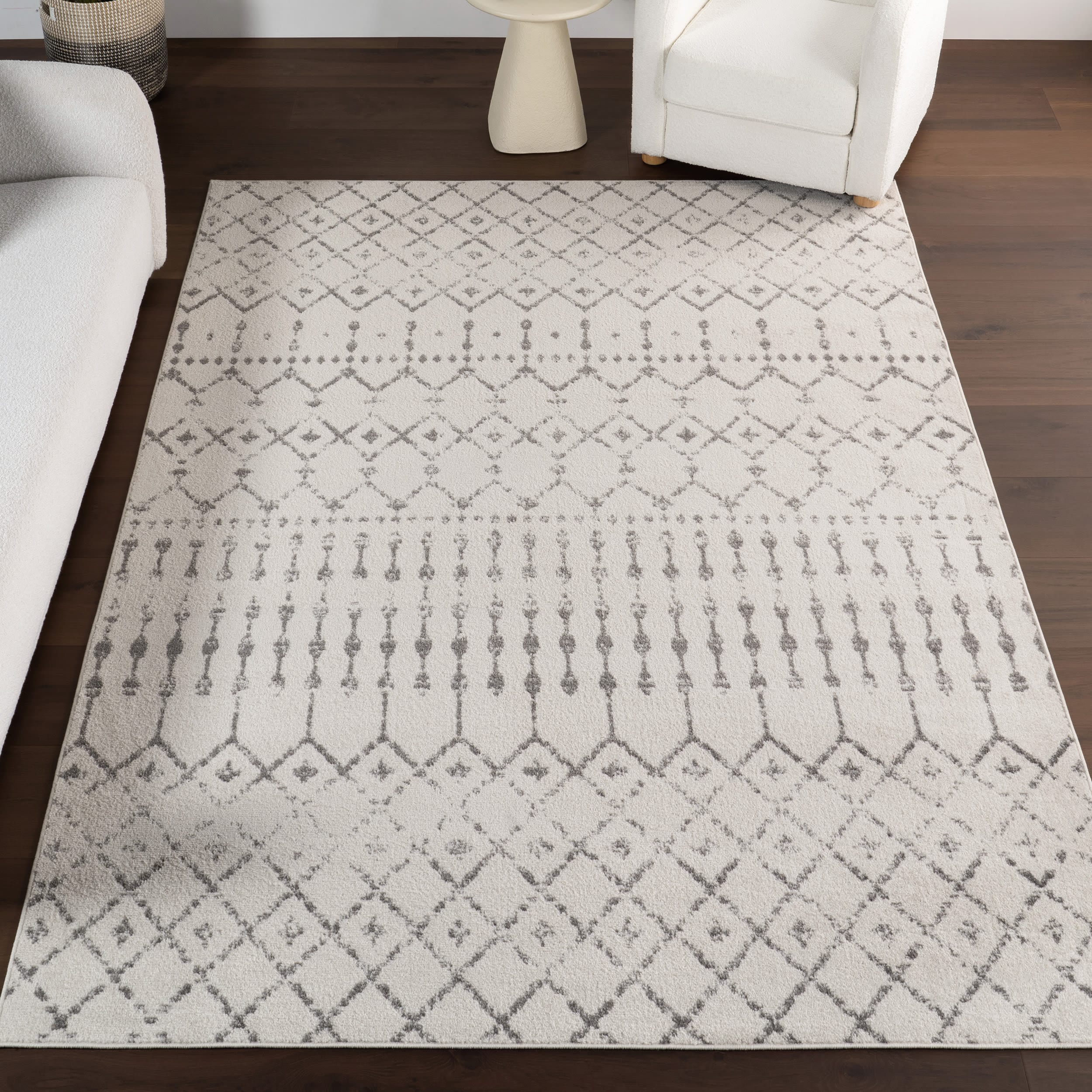 nuLOOM Moroccan Blythe Grey 8' x 10' Transitional Area Rug