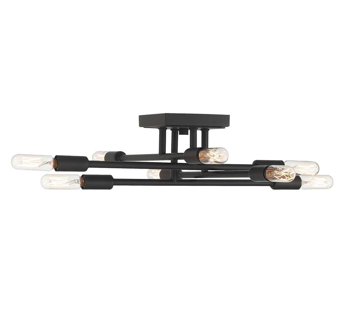 Savoy House Lyrique 8 - Light Semi-Flush Mount in  Matte Black