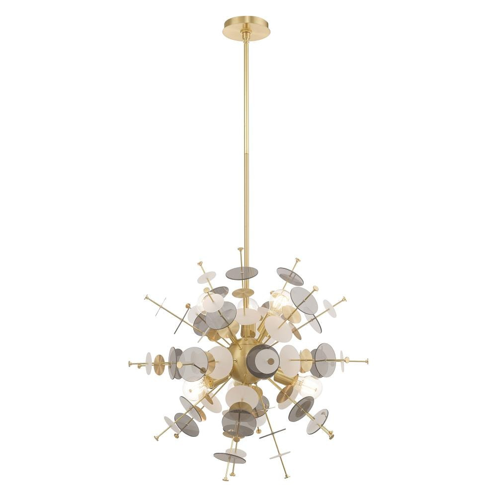 Livex Lighting Circulo 6 - Light Chandelier in  Satin Brass
