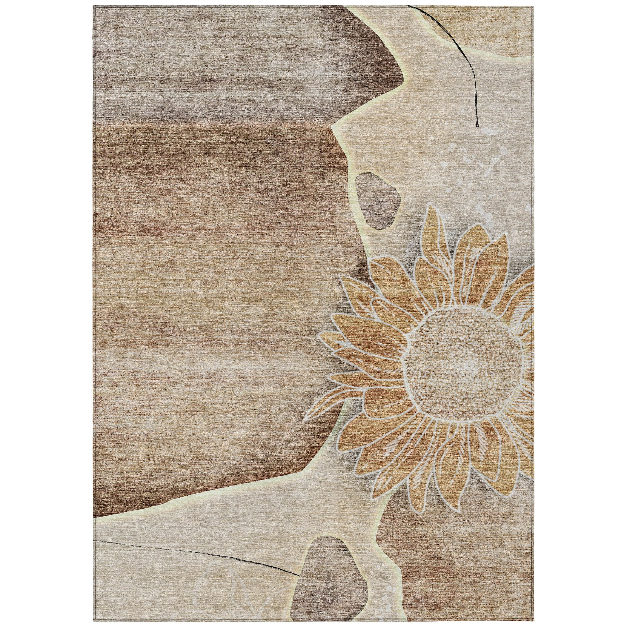 Addison Rugs Chantille ACN700 Brown 8' x 10' Indoor Outdoor Area Rug, Easy Clean, Machine Washable, Non Shedding, Bedroom, Entry, Living Room, Dining Room, Kitchen, Patio Rug