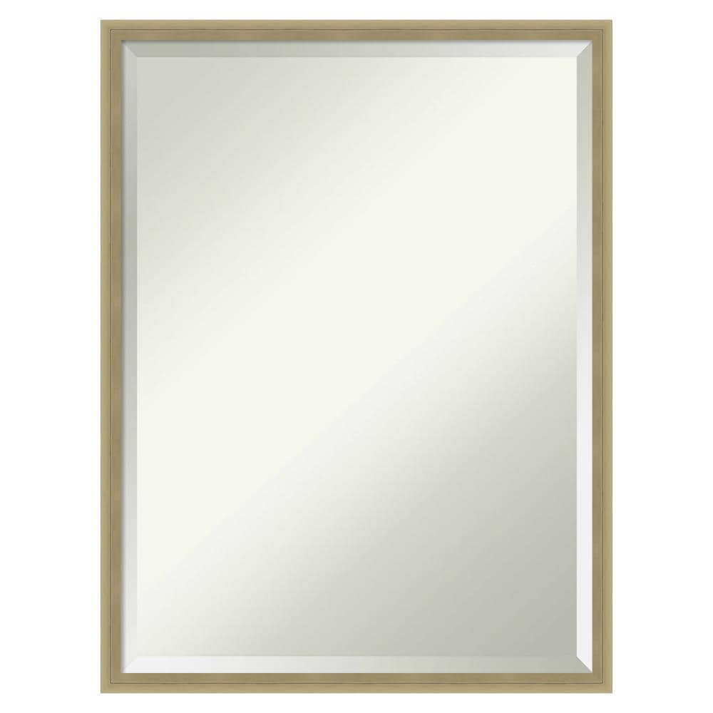 Elegant Bronze & Gold Wood Bathroom Vanity Mirror 19x25