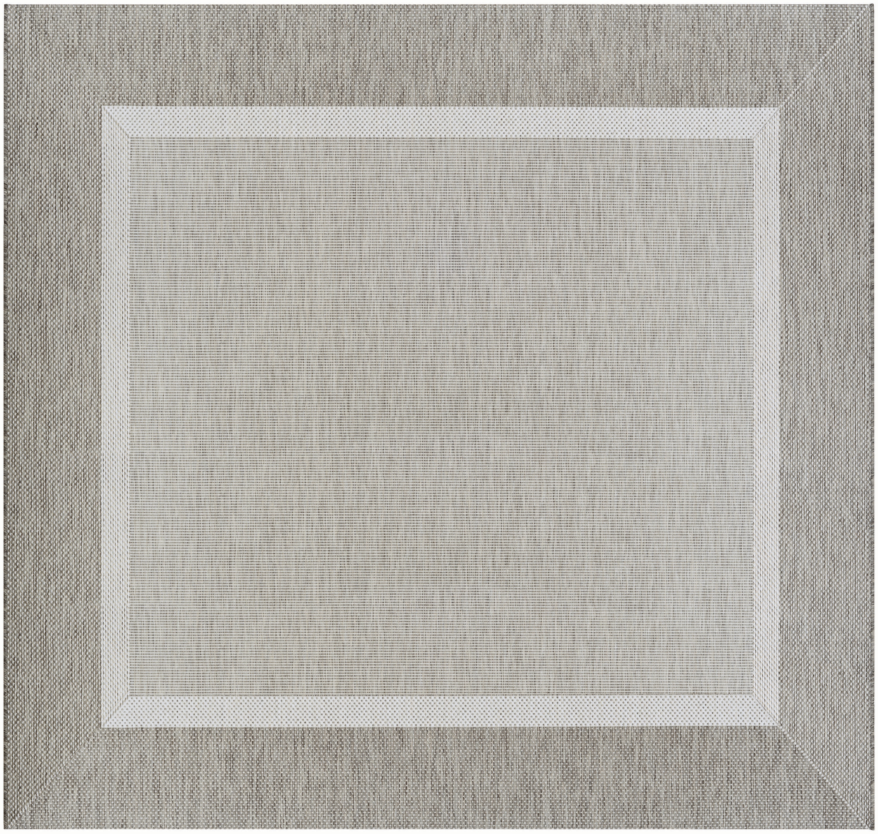 Couristan Recife 7 x 7 (ft) Polypropylene Champagne-Taupe Square Indoor/Outdoor Area rug