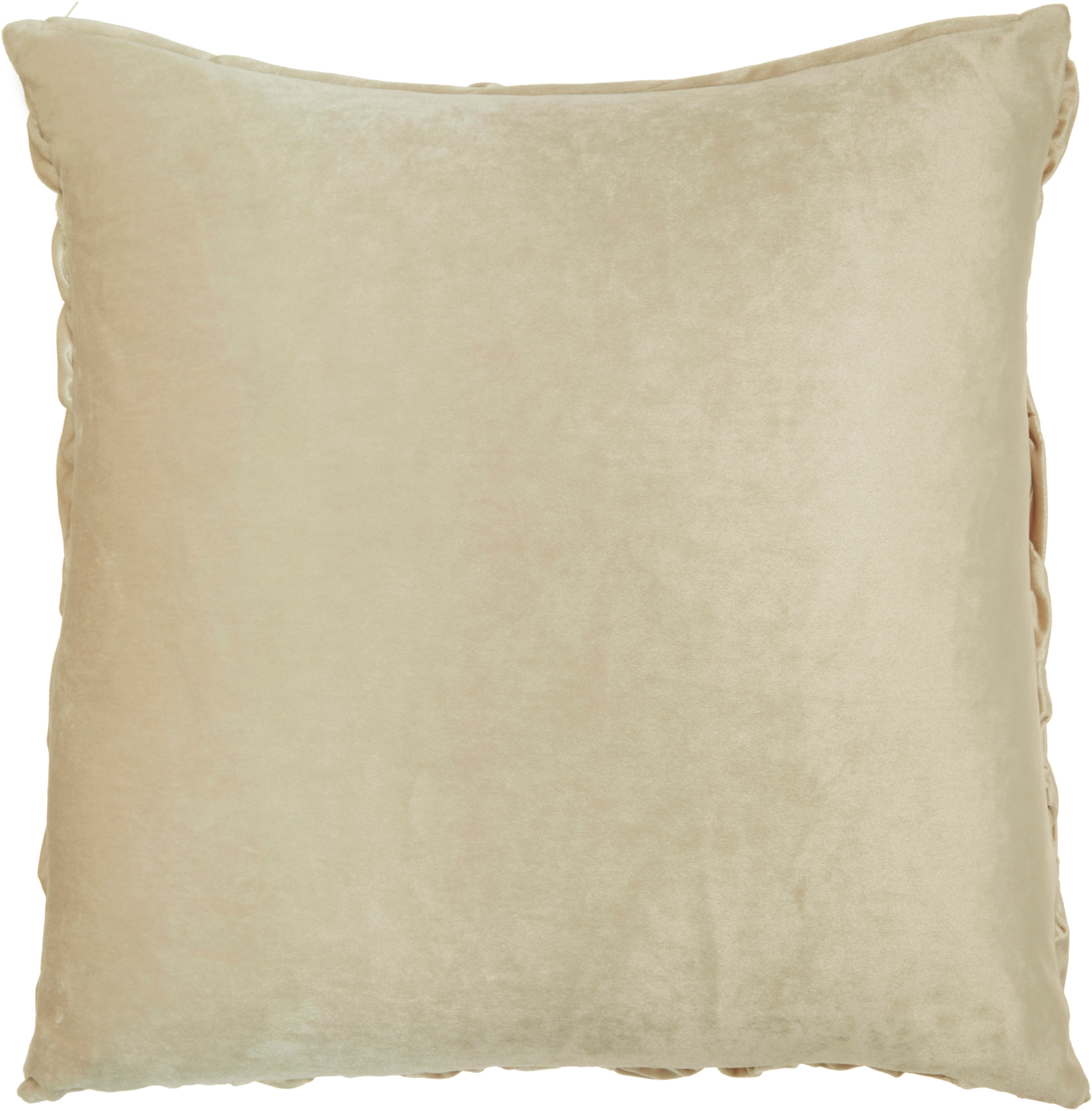 Nourison Life Styles Solid Beige Decorative Throw Pillow , 22" x 22"