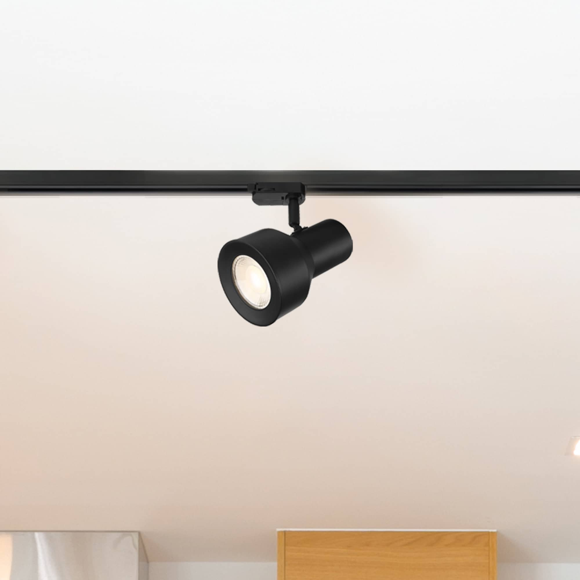 Envirolite Matte Black LED Step Head Track Light