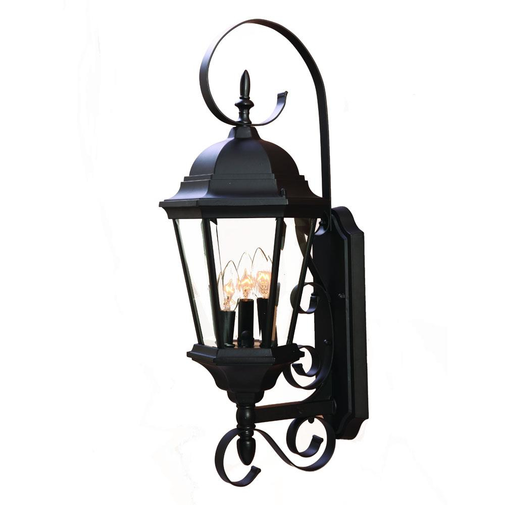 Acclaim Lighting 5413 New Orleans 3 Light 25" Height Outdoor Wall Sconce - Black