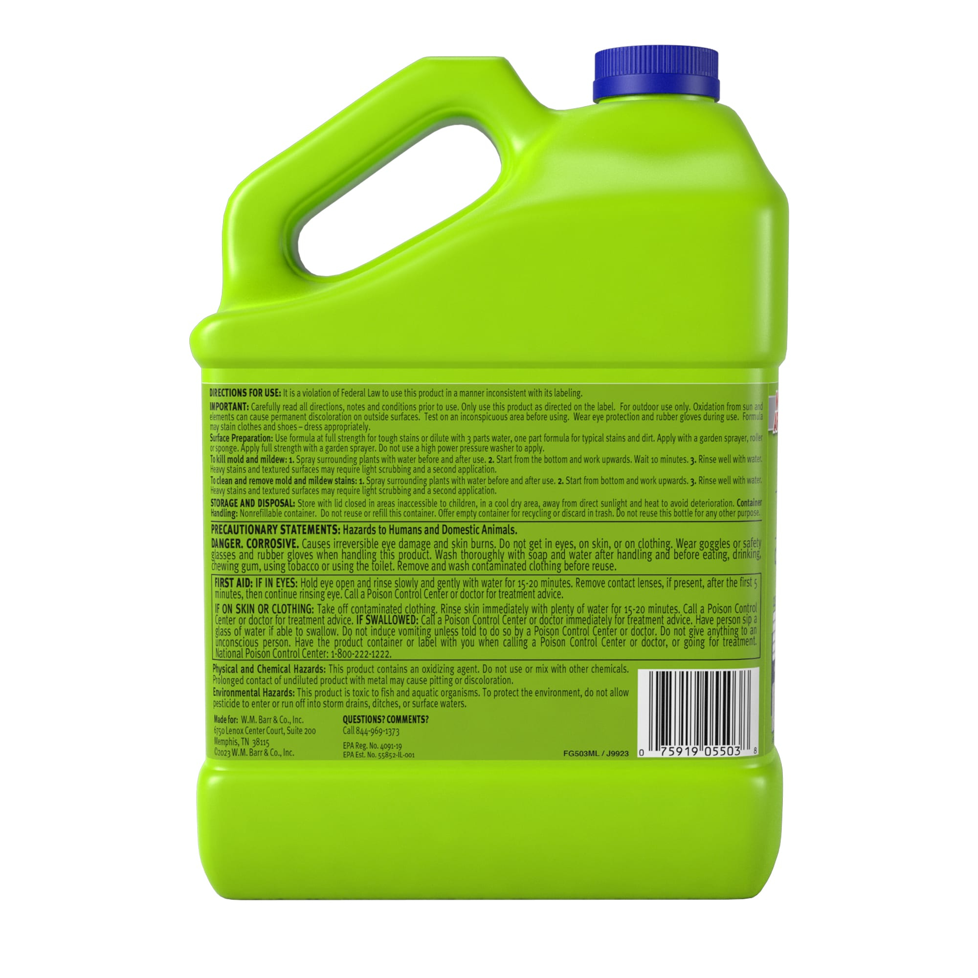 Mold Armor E-Z House Wash for Exterior Cleaning, 1 Gallon