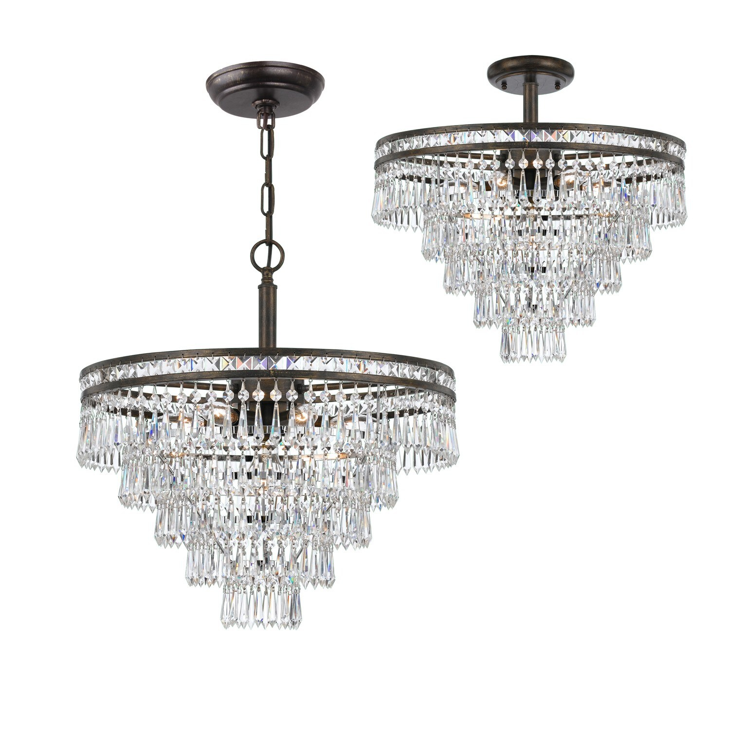 Crystorama Lighting - Seven Light Chandelier - Chandelier - Mercer - Seven Light