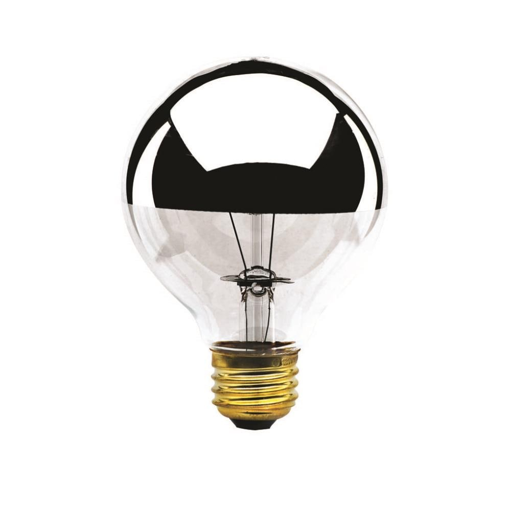 100-Watt Warm White Half Chrome Decorative Incandescent Bulb Pack