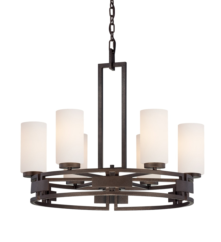 Designers Fountain Del Ray Flemish Bronze 6 Light Chandelier, 83886-FBZ