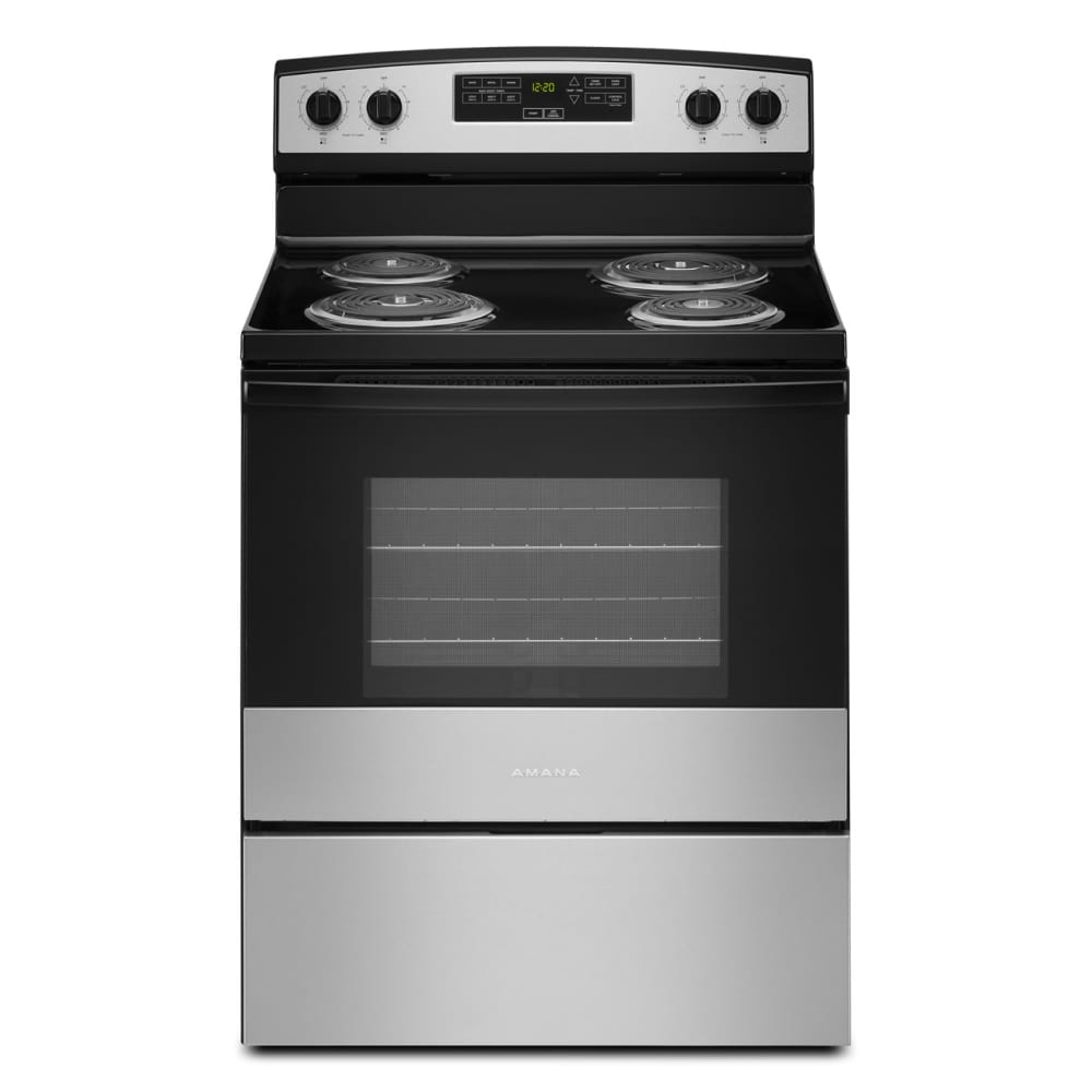 Amana 30-inch 4.8 cu ft Electric Range in Stainless Steel