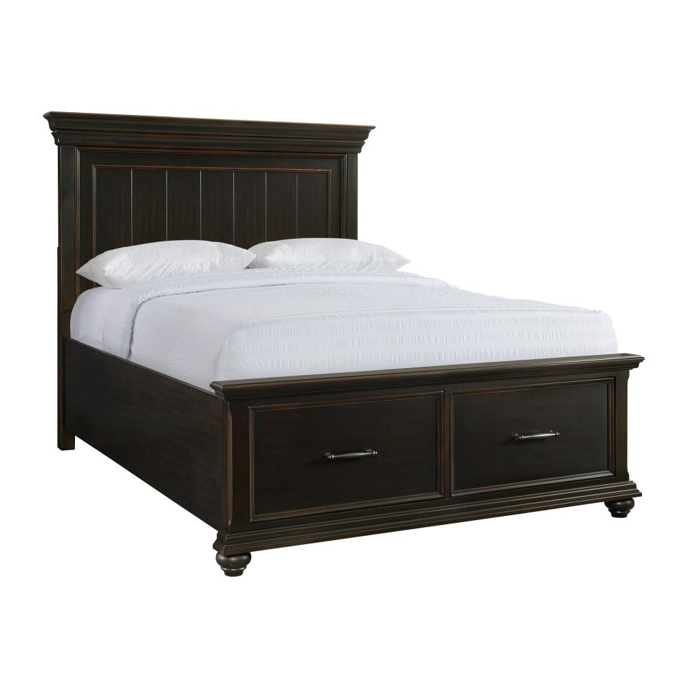 Picket House Furnishings Brooks Queen Platform Storage Bed in Black