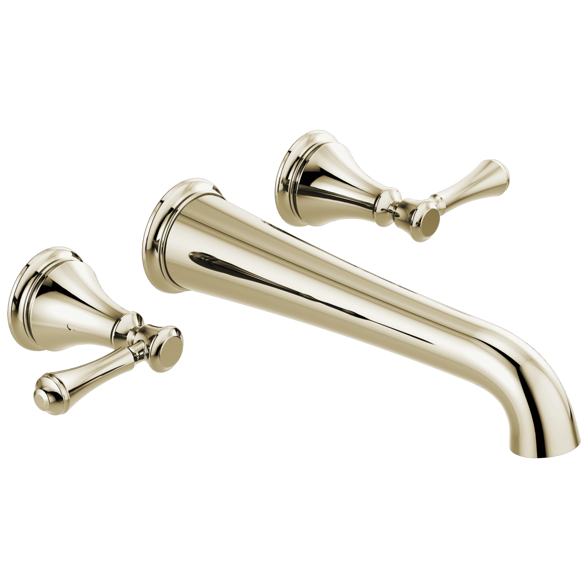 Delta Cassidy Wall Mounted Tub Filler, Polished Nickel