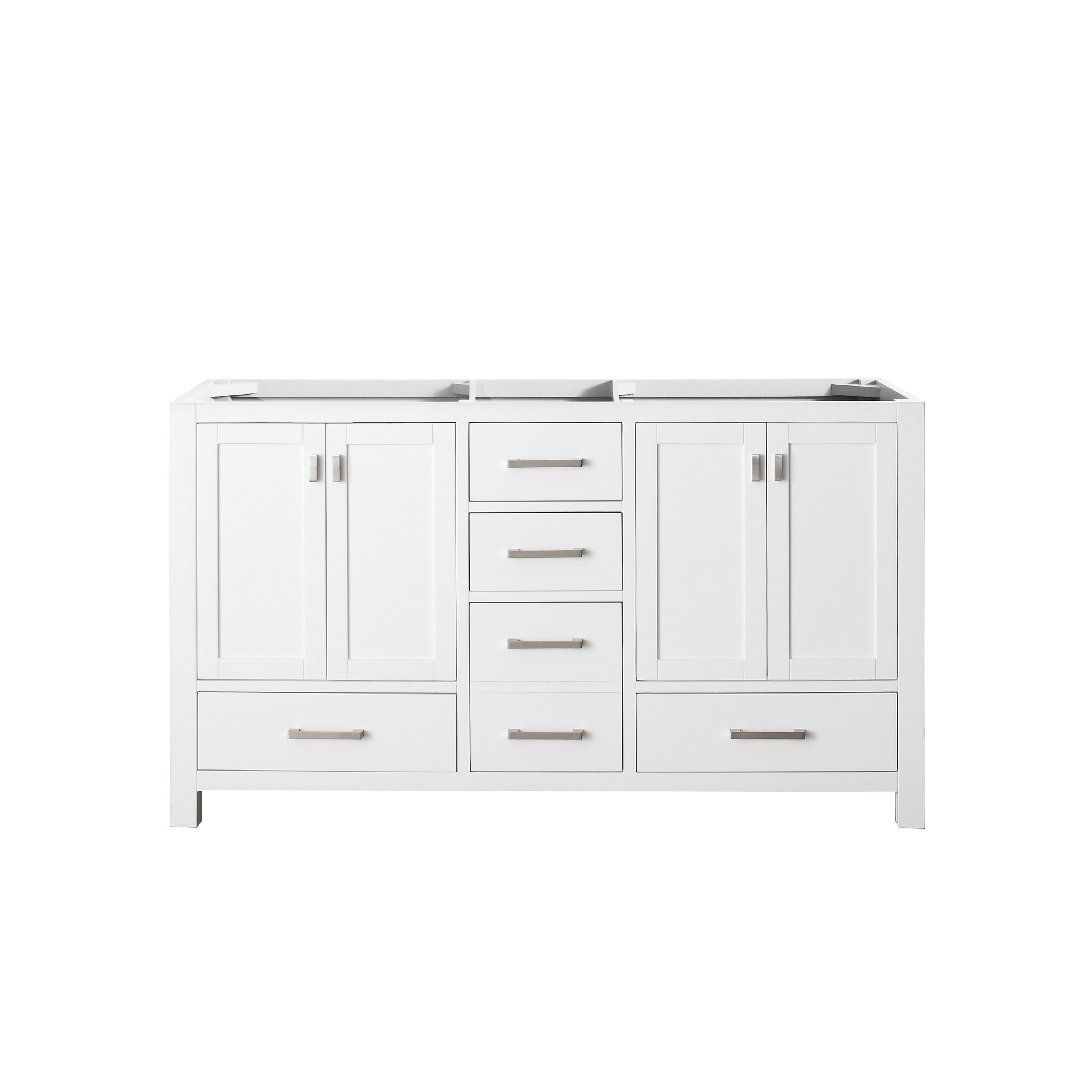 Avanity Modero-V60 Modero 60" Double Free Standing Wood Vanity Cabinet Only - White