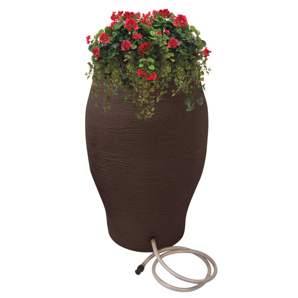 EMSCO Group EMSCO Group Weather Resistant Plastic Rain Barrel and Hose with Diverter Kit
