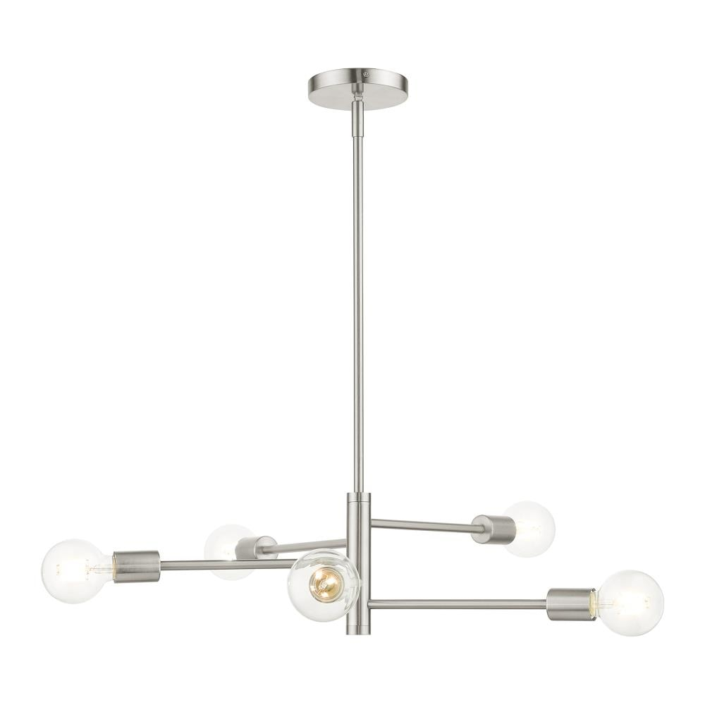 Livex Lighting - Bannister - 5 Light Chandelier in Mid Century Modern Style - 24