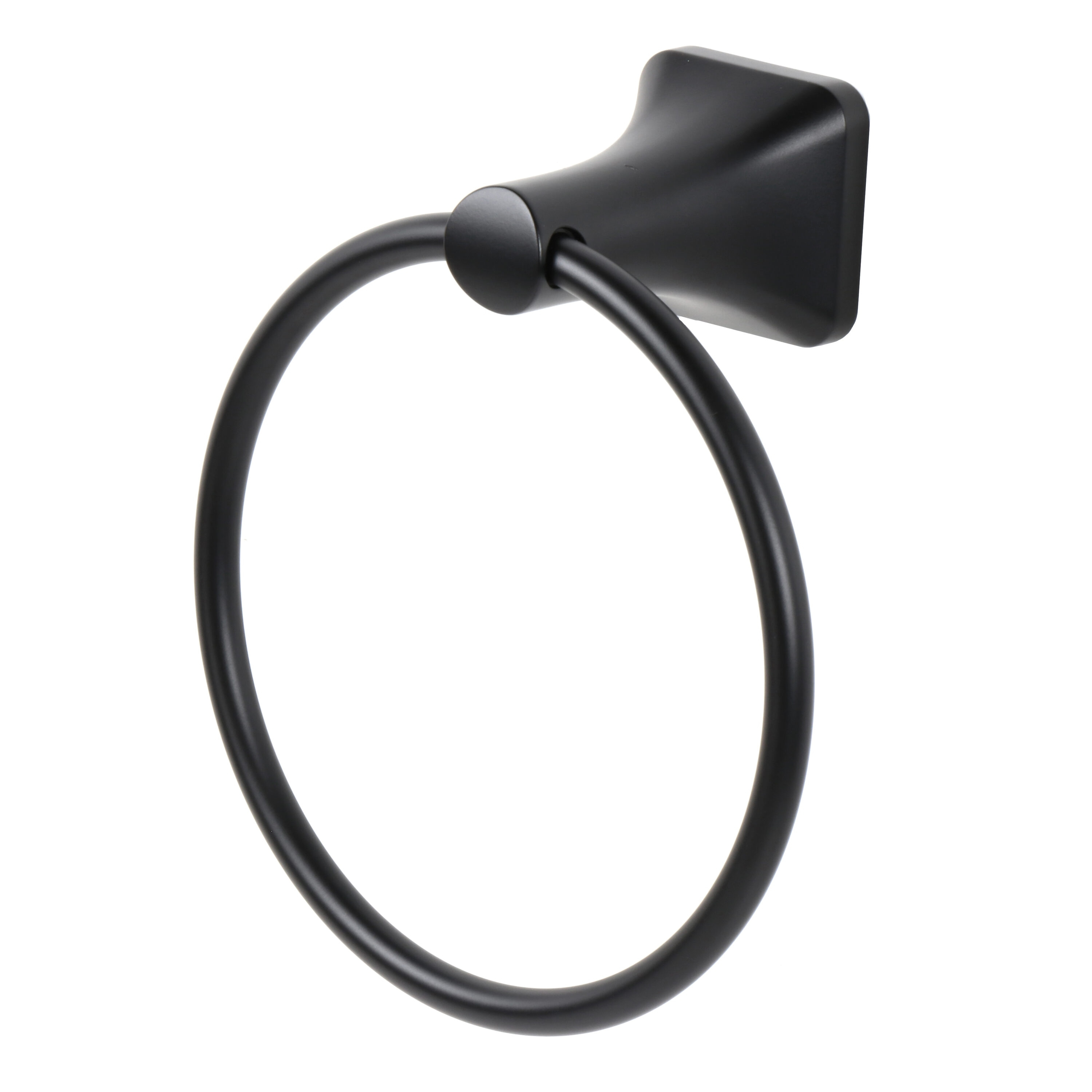 Moen Banbury Y2686BL Towel Ring, 6 in Dia Ring, Aluminum/Zinc, Matte, Wall Mounting