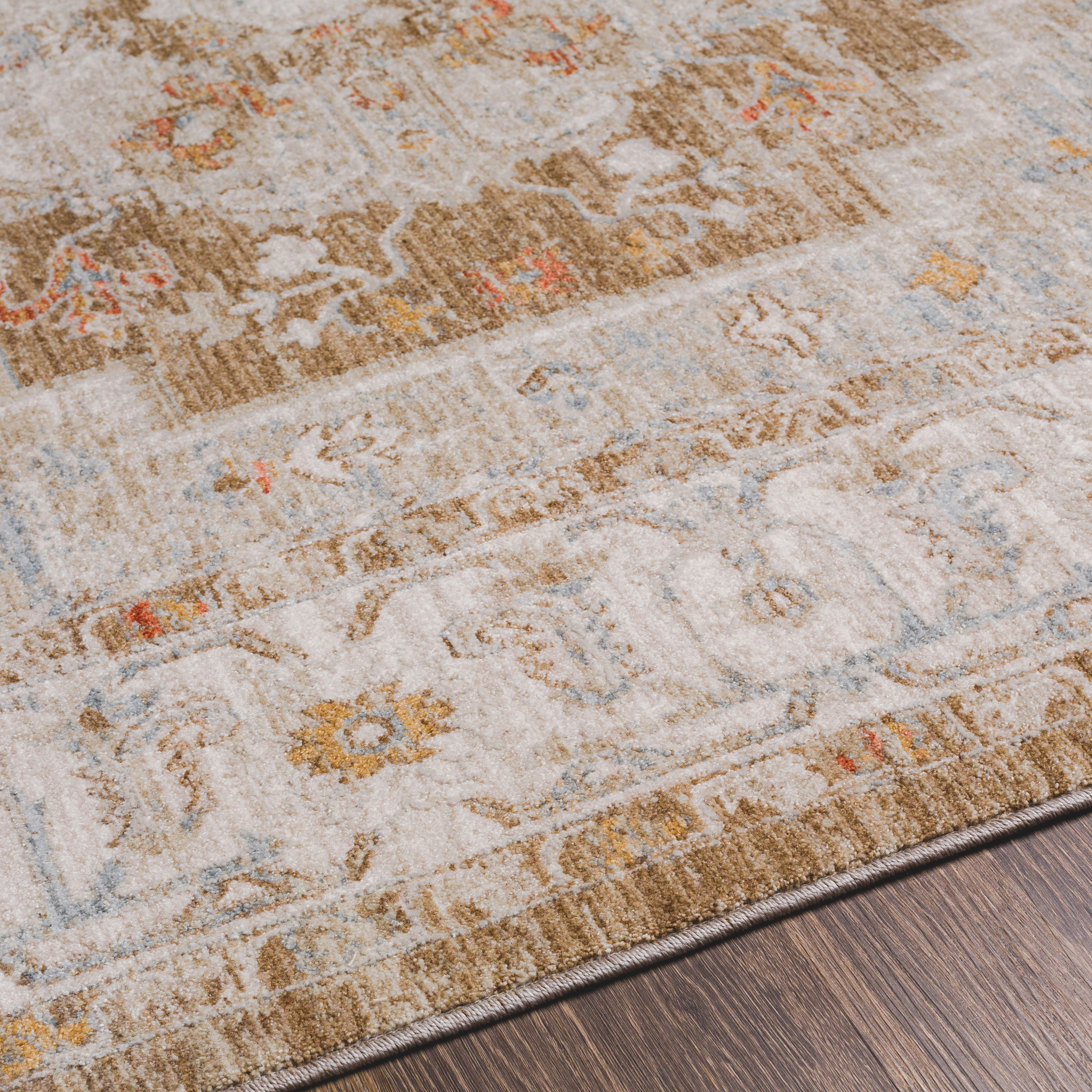 Hand-Knotted Avant-Garde Gray Synthetic 24" x 36" Easy Care Rug