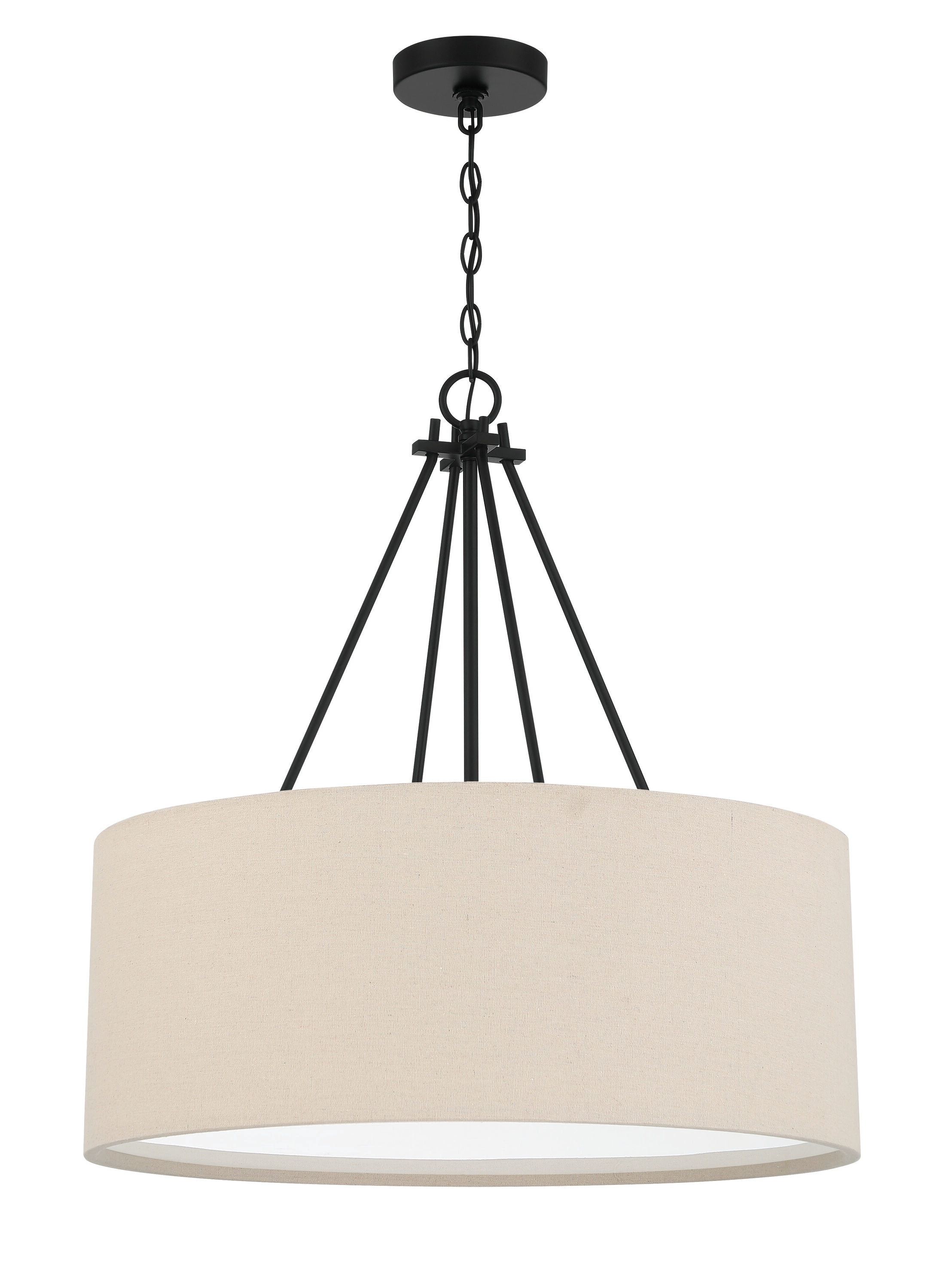 Craftmade 56594 Duke 3 Light 24" Wide Pendant - Black