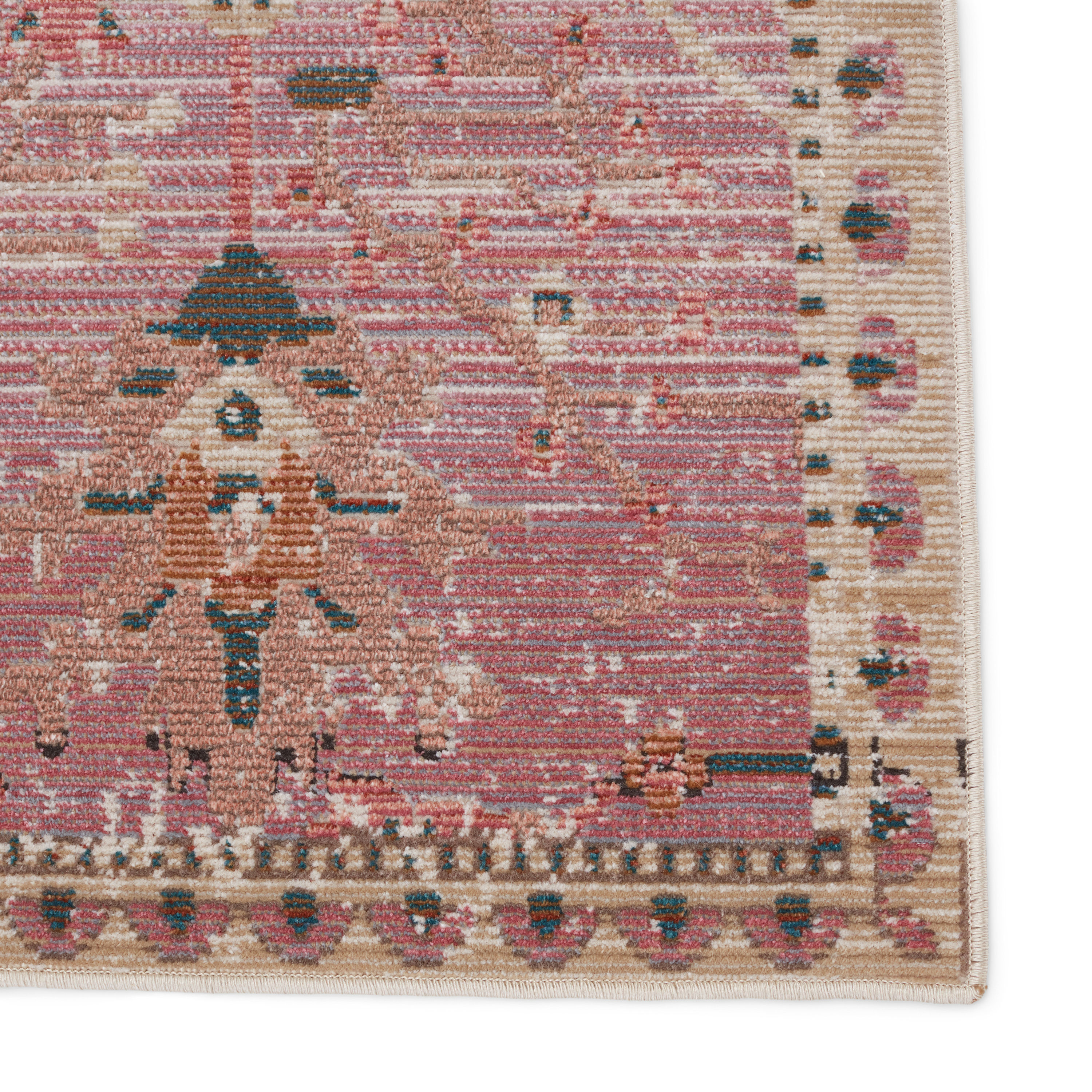 Jaipur Living Swoon 4 x 6 (ft) Loomed Polyester Pink Rectangular Indoor/Outdoor Floral/Botanical Oriental Area rug