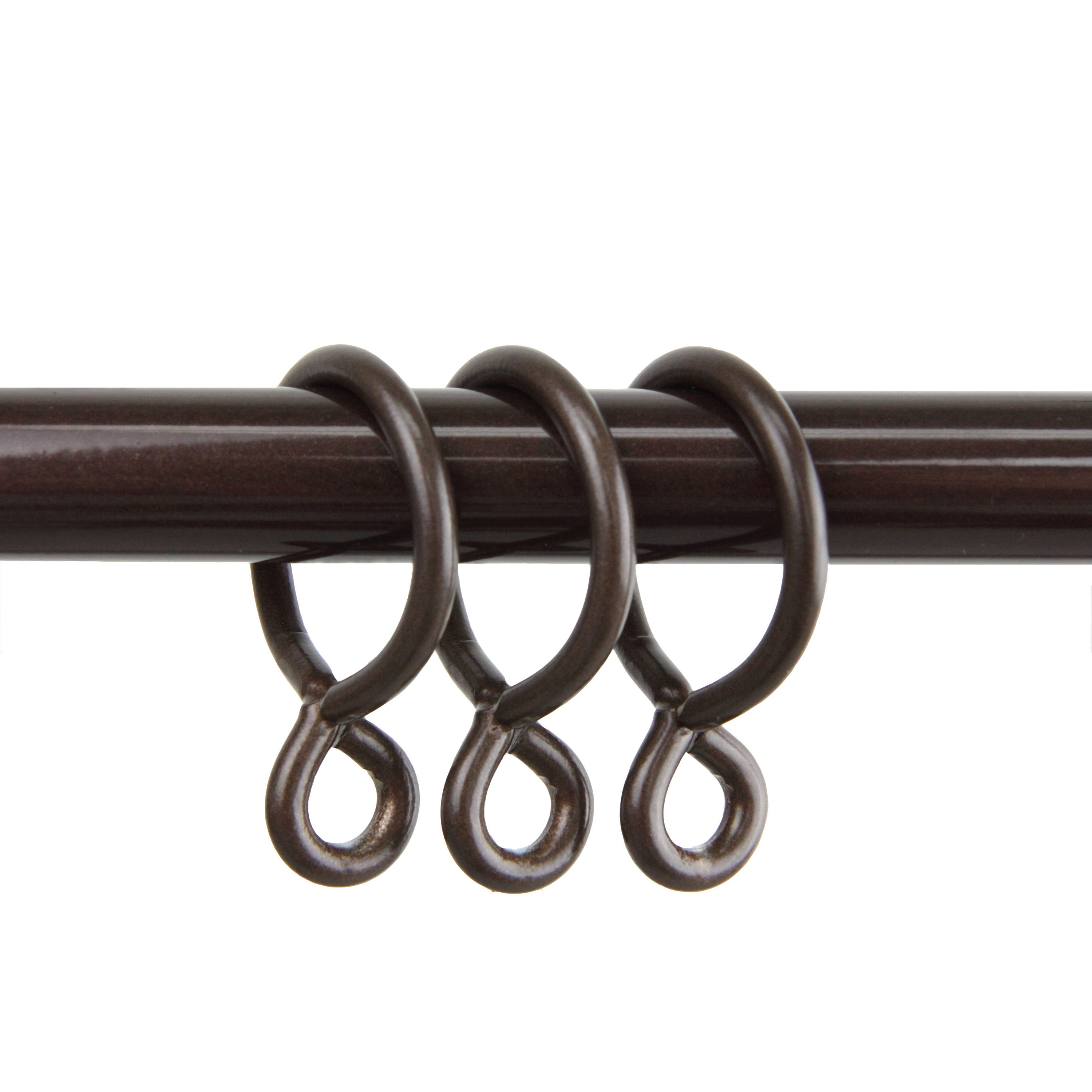 Hart & Harlow Cocoa Steel Curtain ring with eyelet