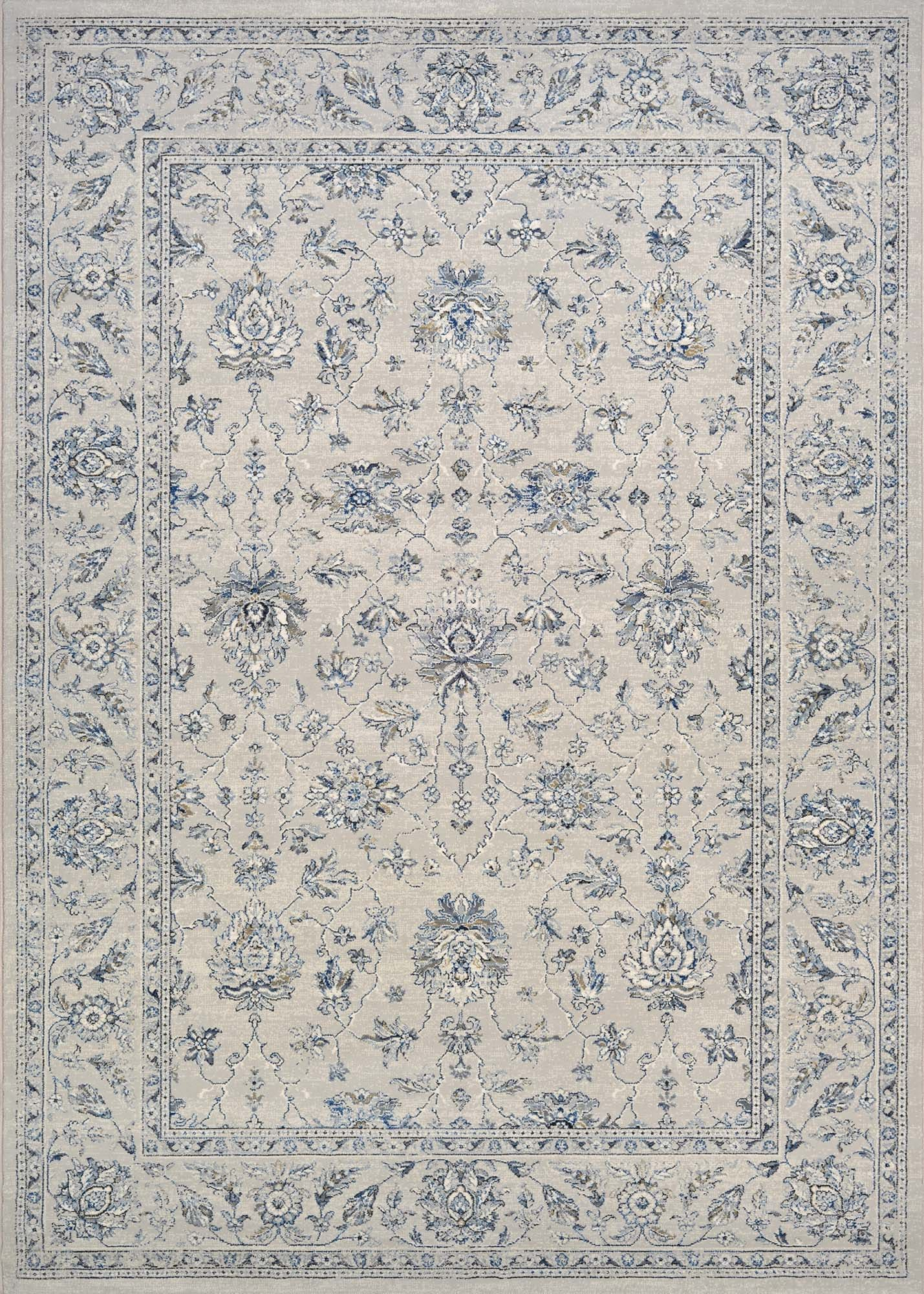 Couristan 71429696053076T 5 ft. 3 in. x 7 ft. 6 in. Sultan Treasures All Over Mashhad Rug, Grey