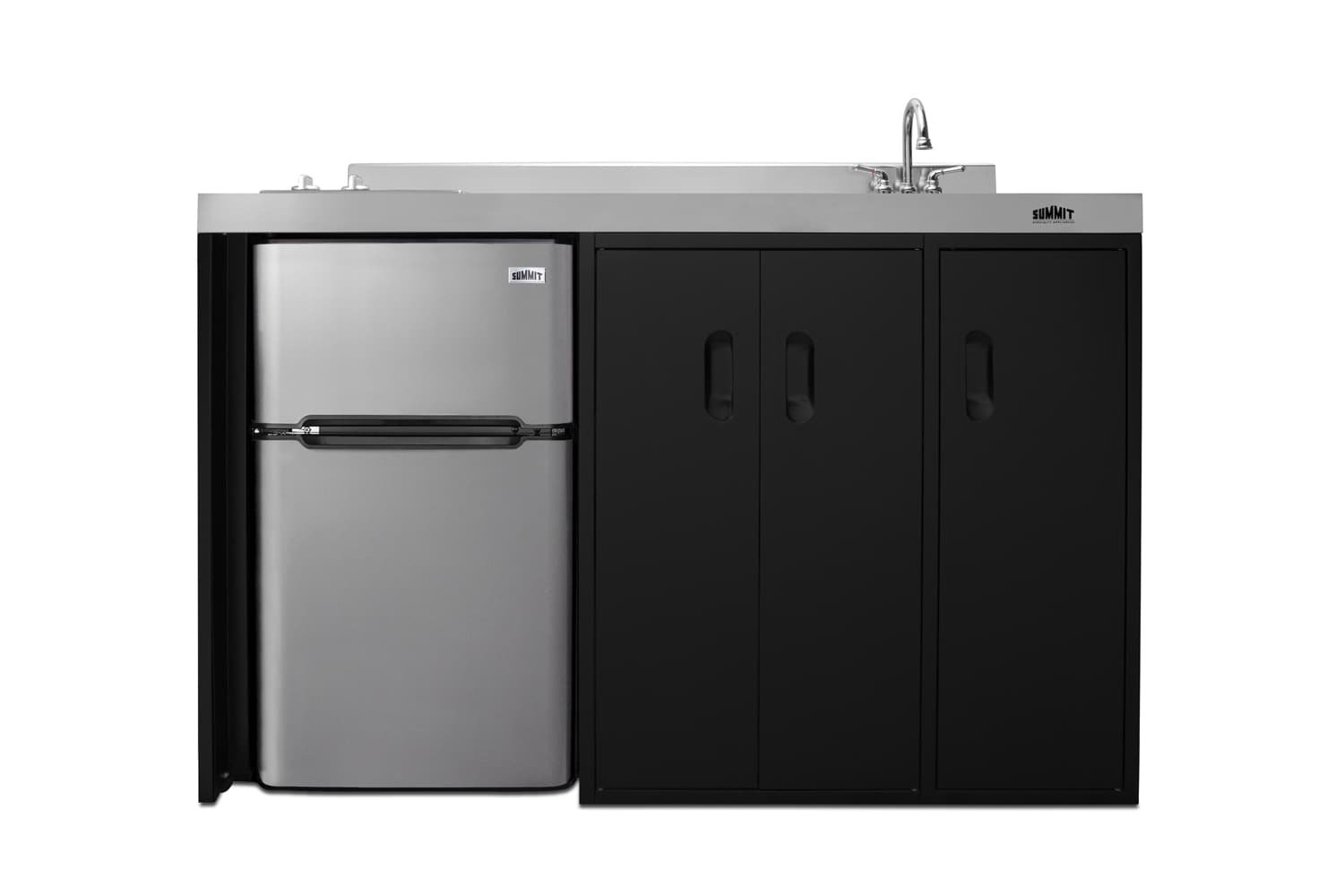 Summit Ck54sinkr 54 Inches Wide Kitchenette - Stainless Steel