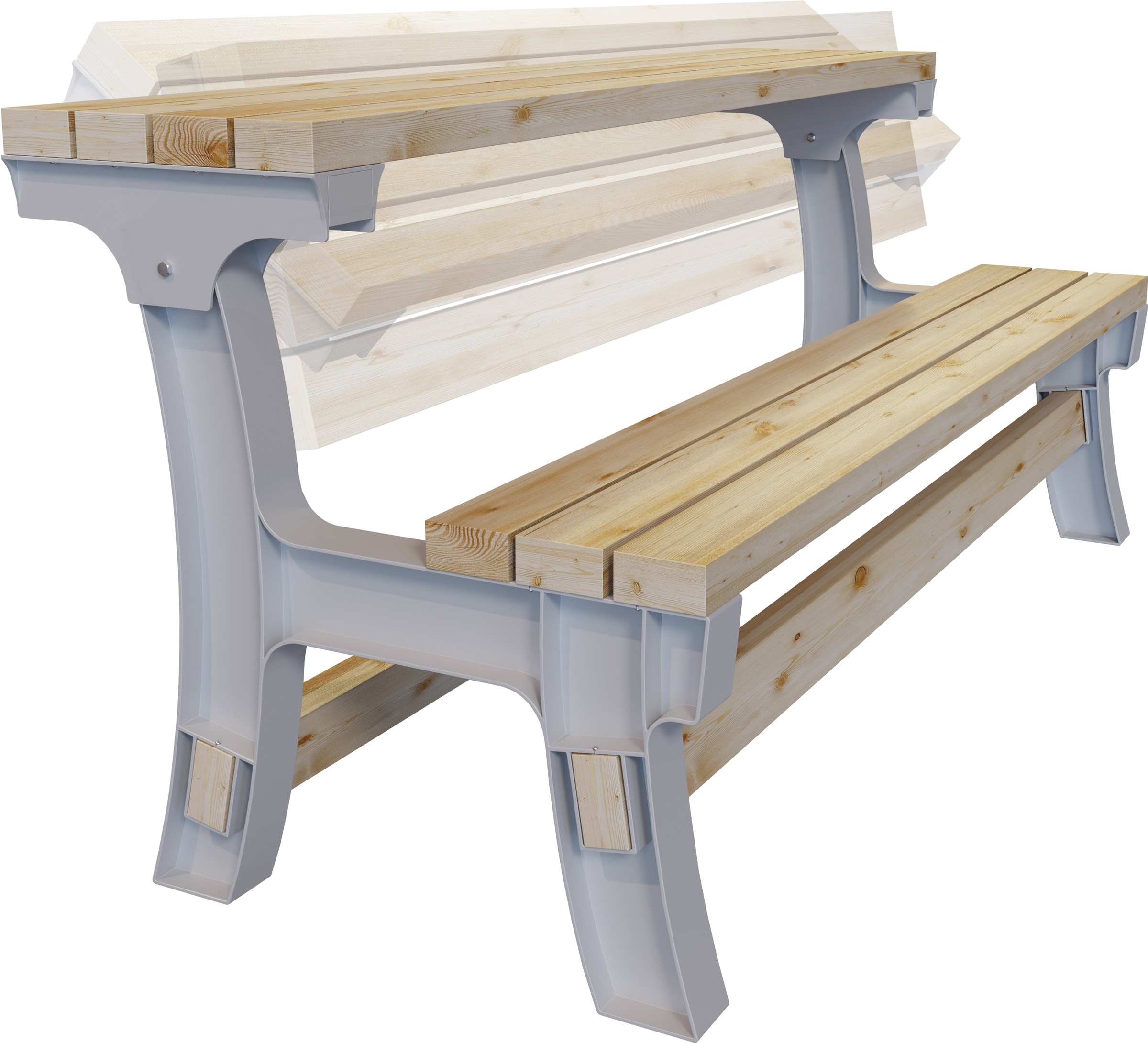 2x4basics AnySize Chair/Bench Ends Kit (lumber not included, only supports)
