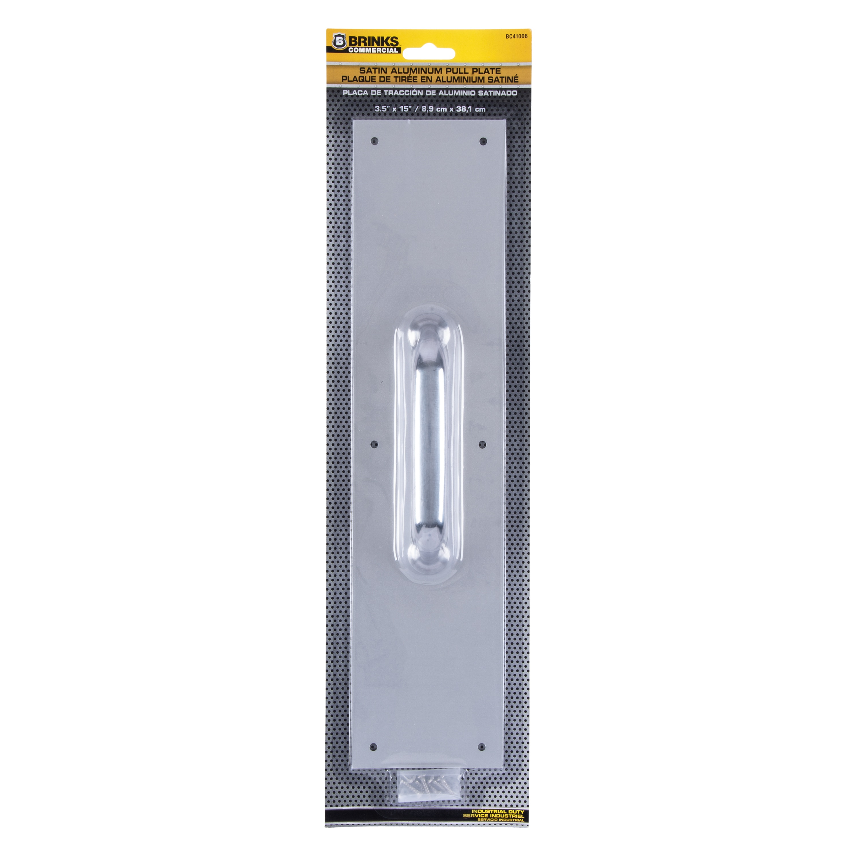 Brinks Commercial 5035102 15 in. Satin Aluminum Pull Plate