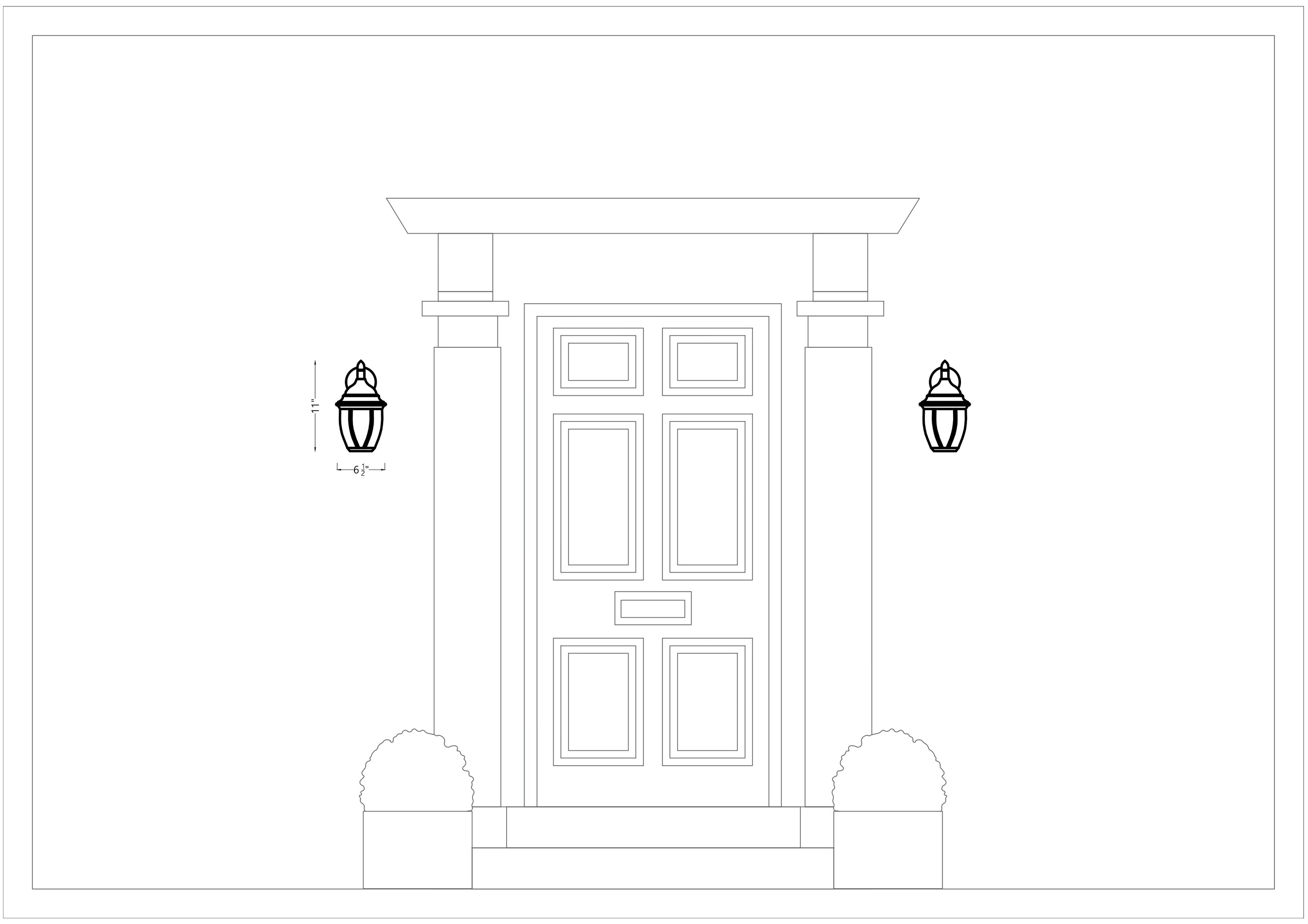 Bakersville Outdoor Oval Wall Light