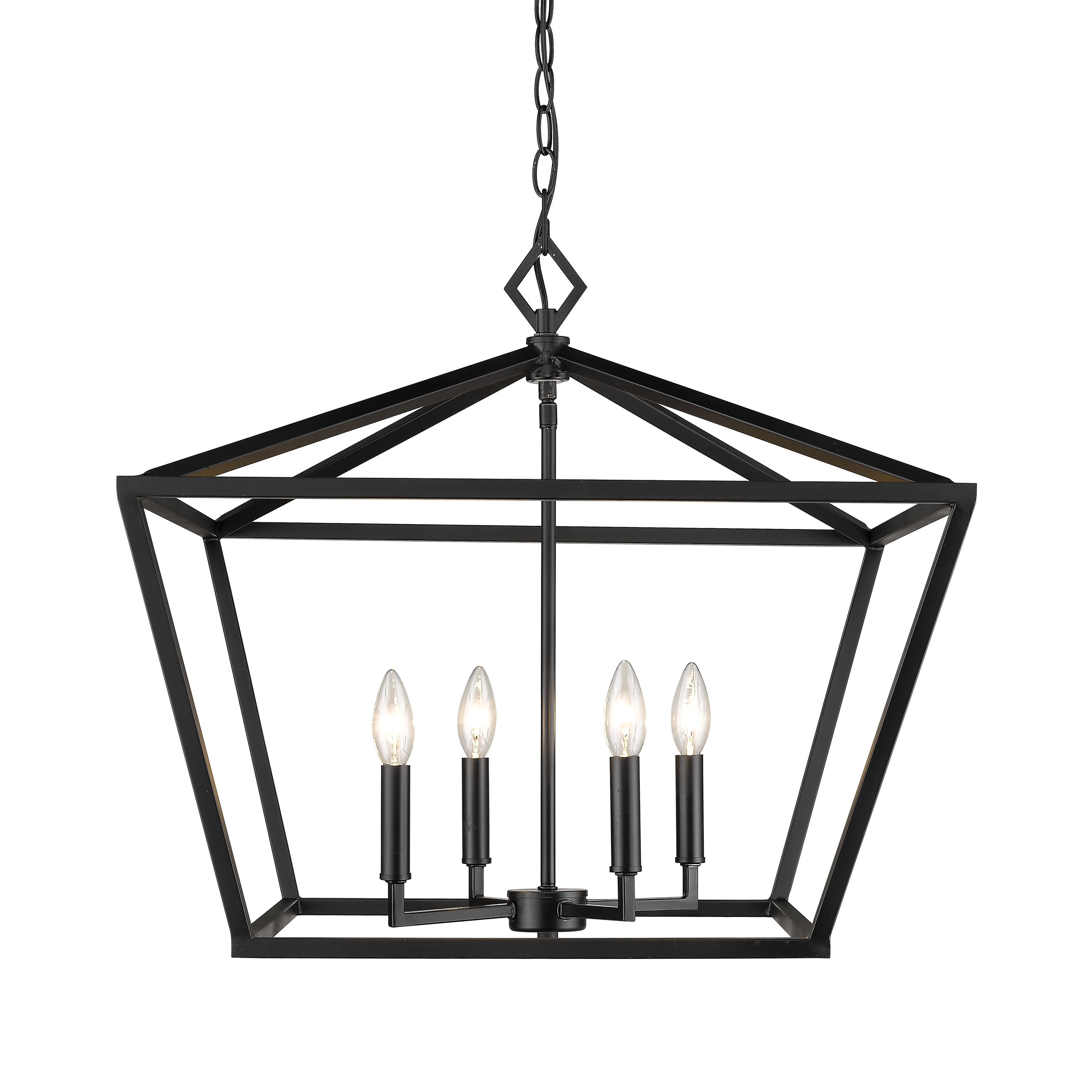 Millennium Lighting 4 - Light Pendant in  Matte Black