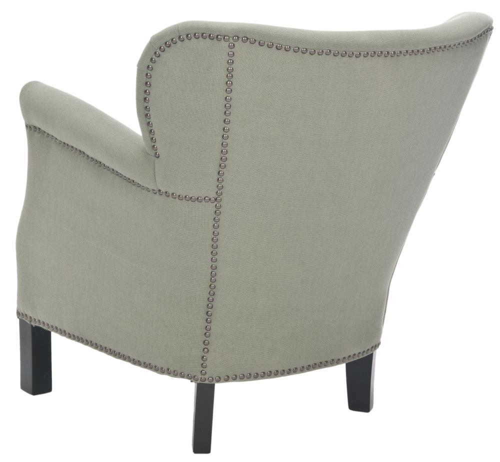 SAFAVIEH Jenny Arm Chair With Silver Nail Head Royal Blue