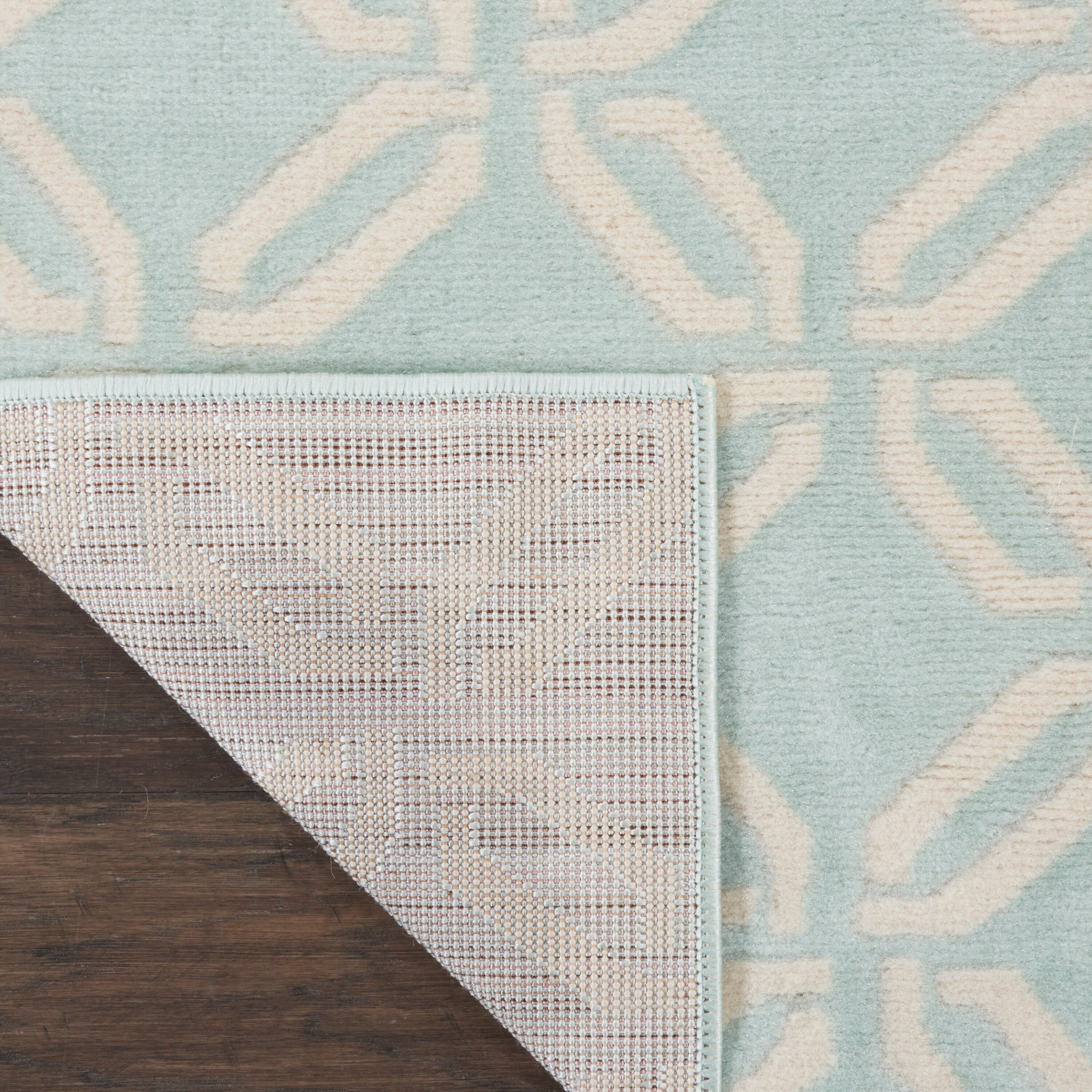 Nourison Jubilant 2 x 4 (ft) Loomed Polypropylene Green Rectangular Indoor Abstract Area rug