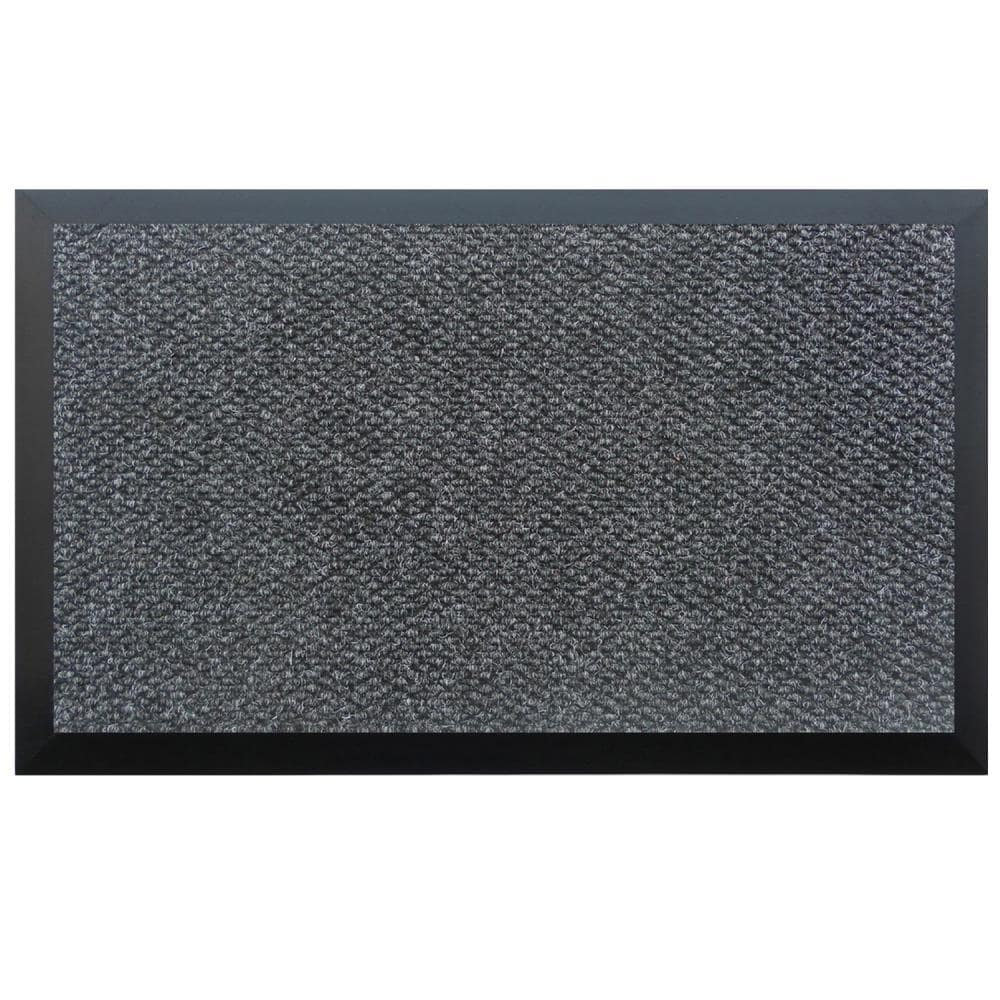 Callowaymills 36-in x 96-in Charcoal Indoor or outdoor Decorative Door Mat