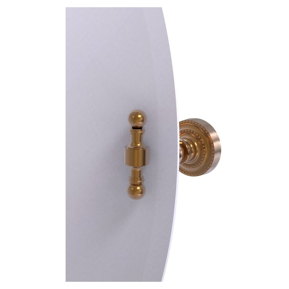 Elegant Frameless Oval Wall Mirror with Beveled Edge