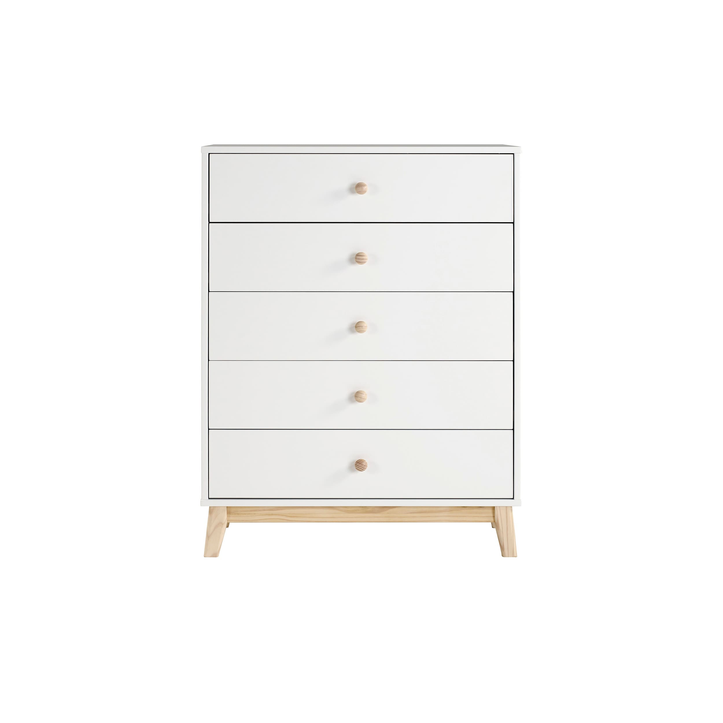 Alaterre Furniture MOD 35" W 5-Drawer Chest, White