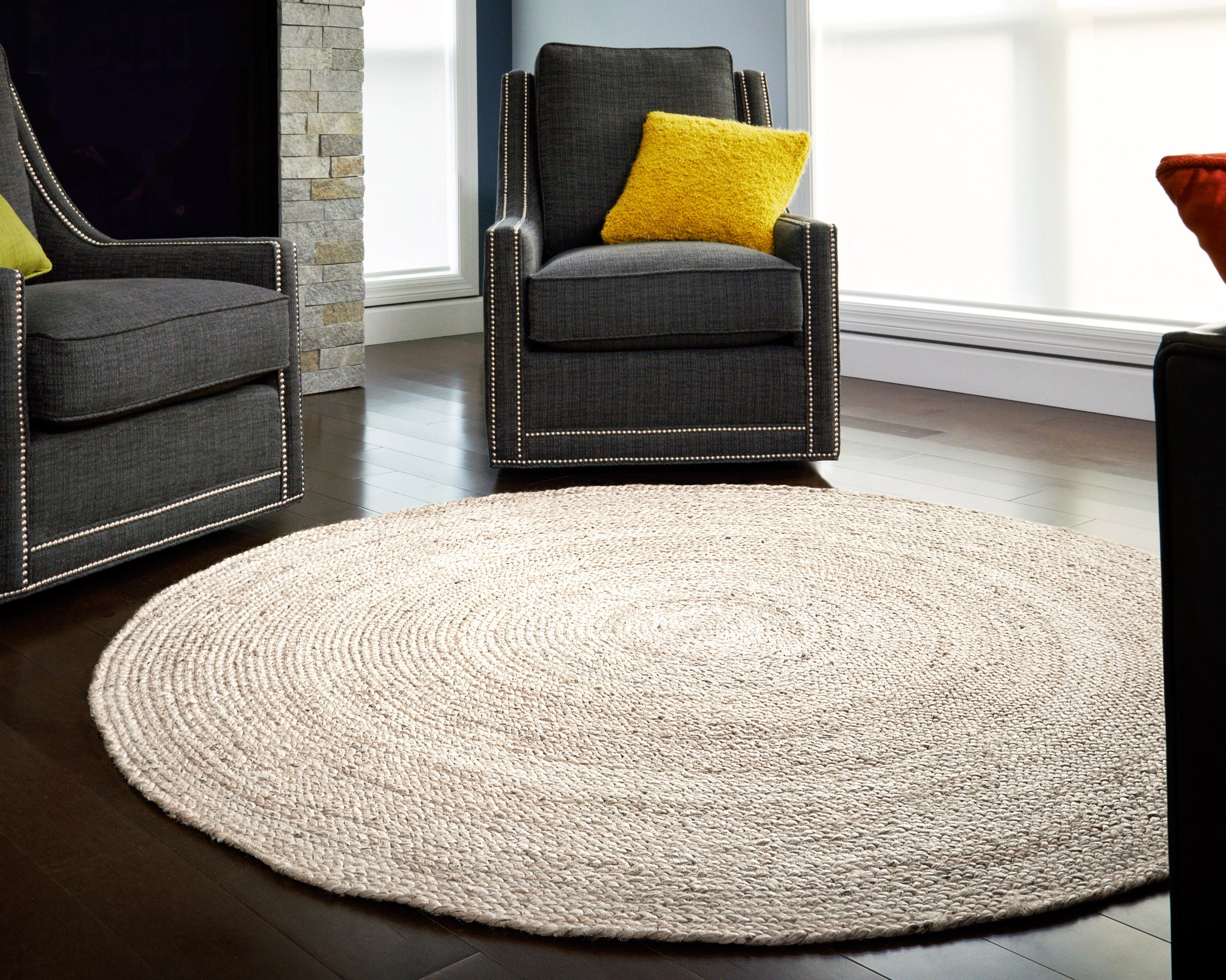 4 x 4 ft. Kerala Ivory Jute Rug