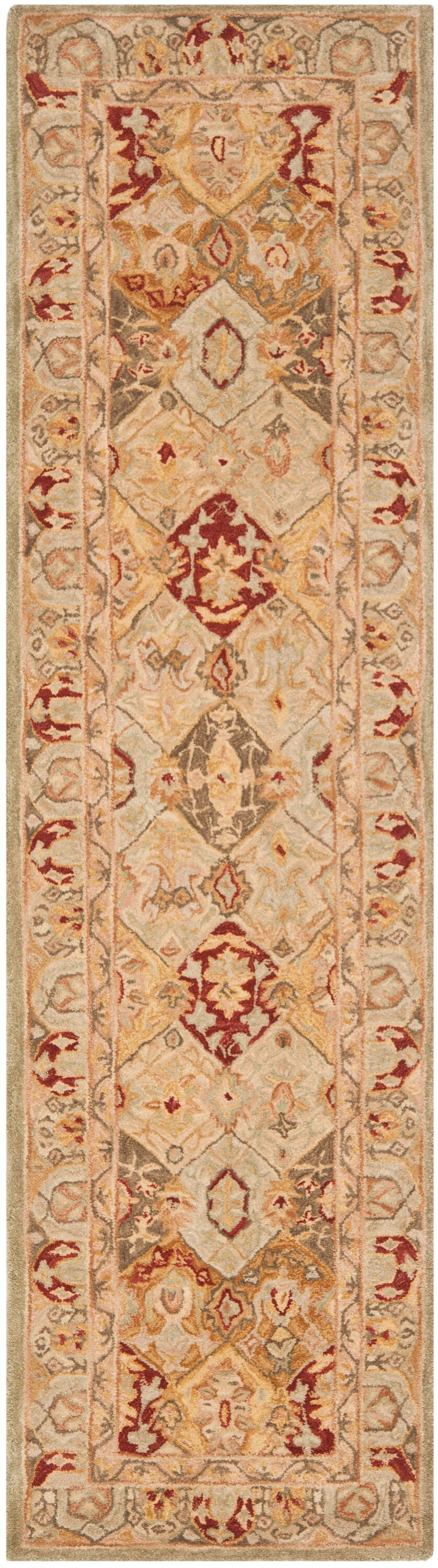 Anatolia AN530 Hand Tufted Runner Rug  - Beige/Multi - 2'3"x10' - Safavieh.