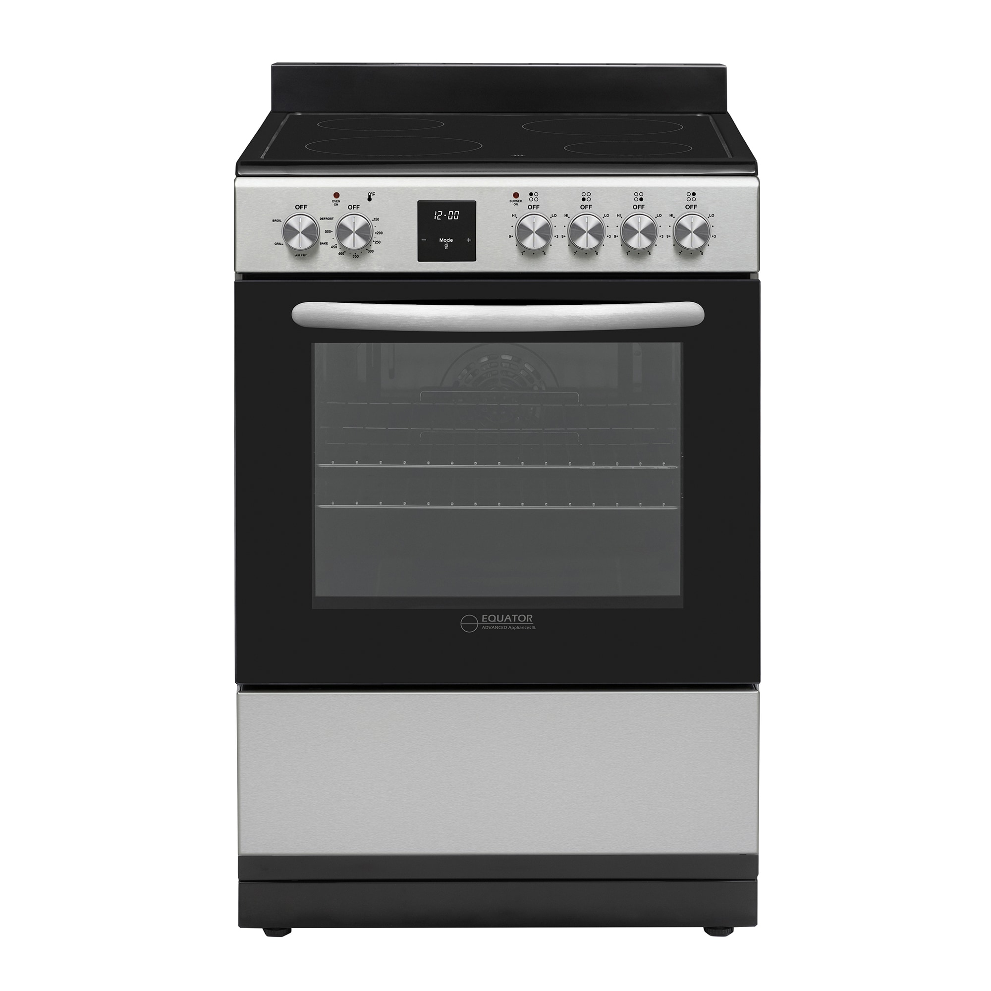 Equator Advanced Appliances  Equator 24 Freestanding Electric Cooking Range in Stainless with Convection Oven