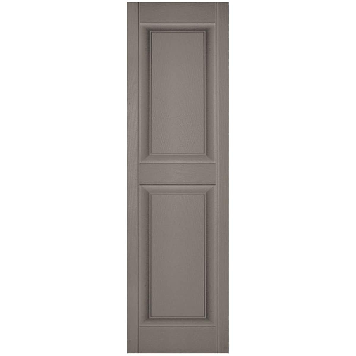 14 1/2"W x 37"H Lifetime Vinyl, TailorMade Two Equal Panels, Raised Panel Shutters, Clay