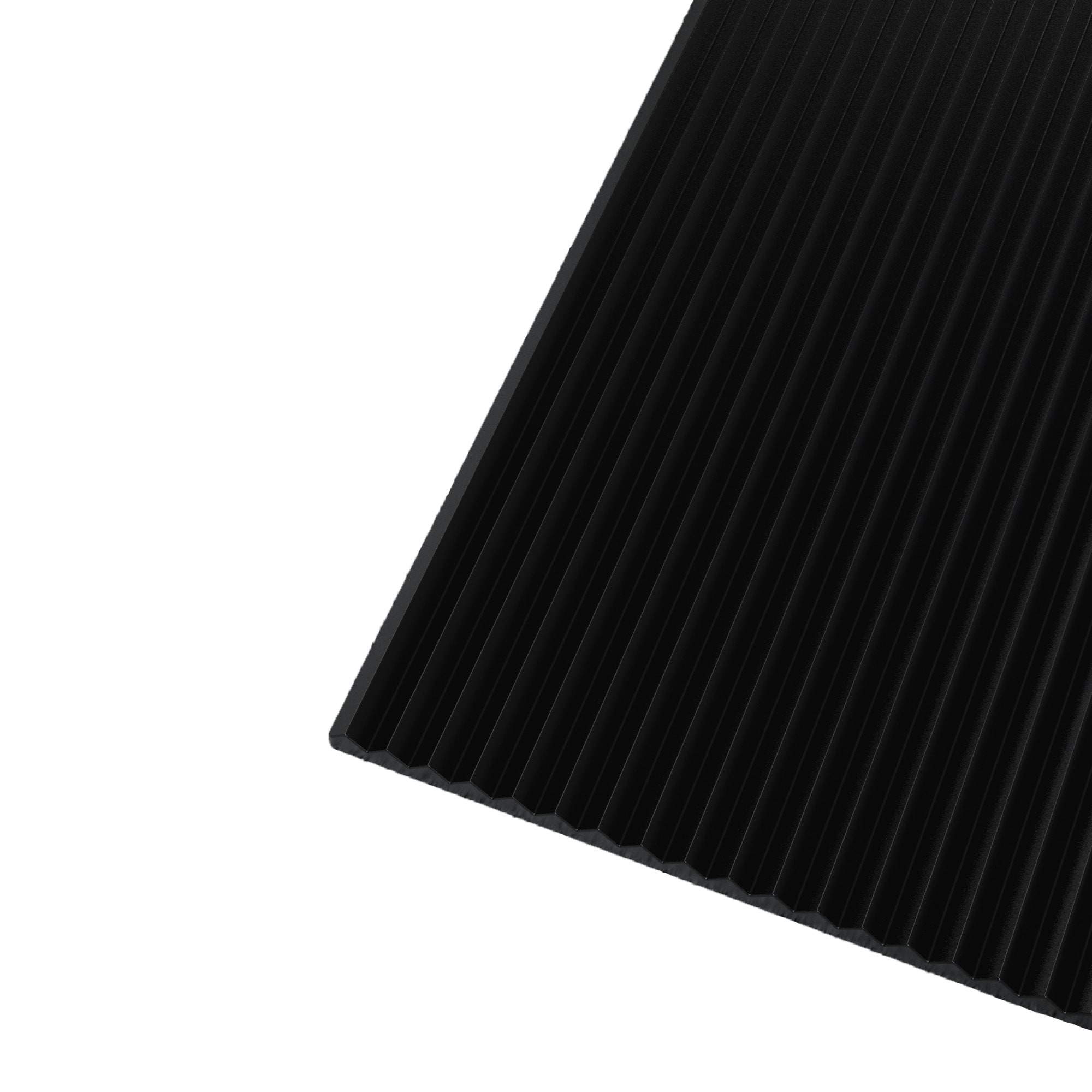 Black 36 in. x 10 ft. Vinyl V-Groove Commercial Grade Matting
