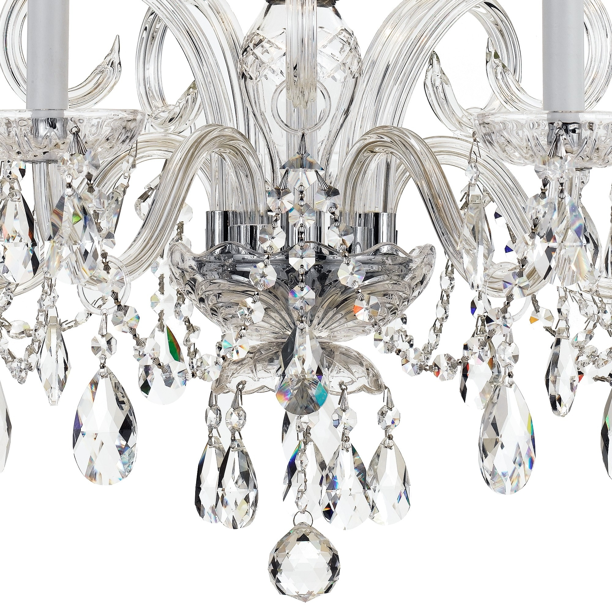 Swarovski Crystal Elegance 5-Light Polished Chrome Chandelier