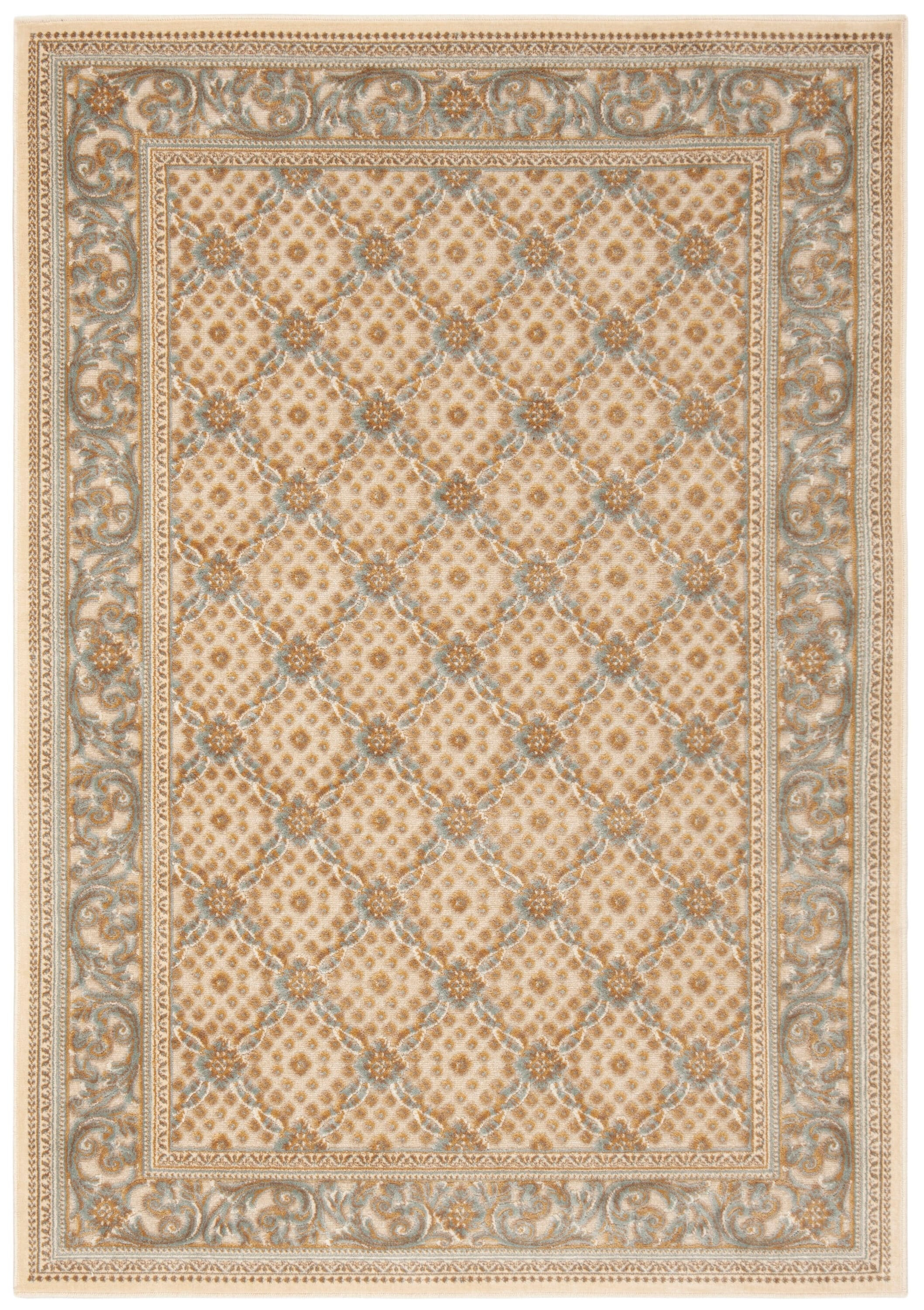 SAFAVIEH Paradise Jonette Geometric Floral Area Rug, Cream, 3'3" x 4'7"