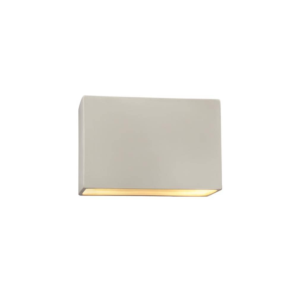 Ambiance 10" White Ceramic-Look Dimmable Wall Sconce